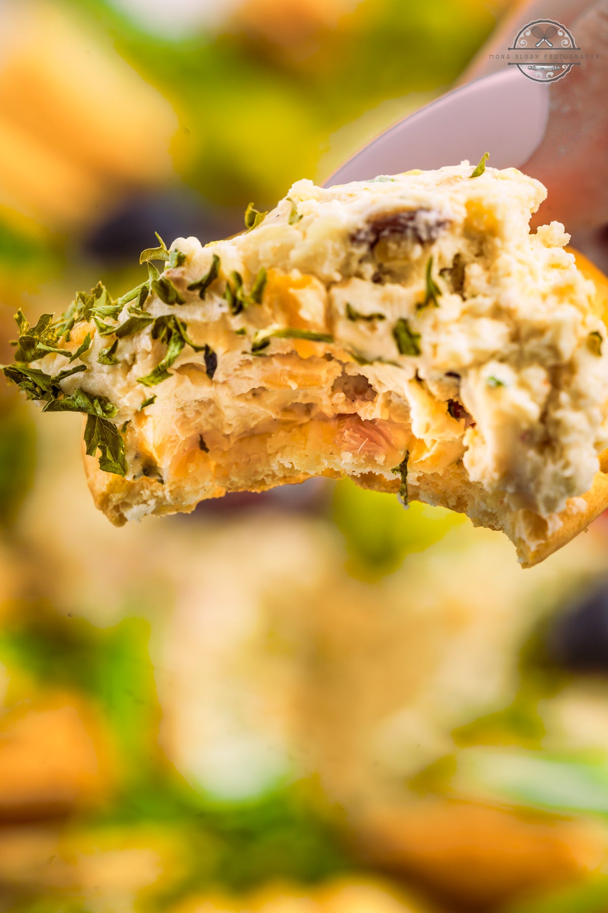 Bacon Cheddar Cheeseball Wreath