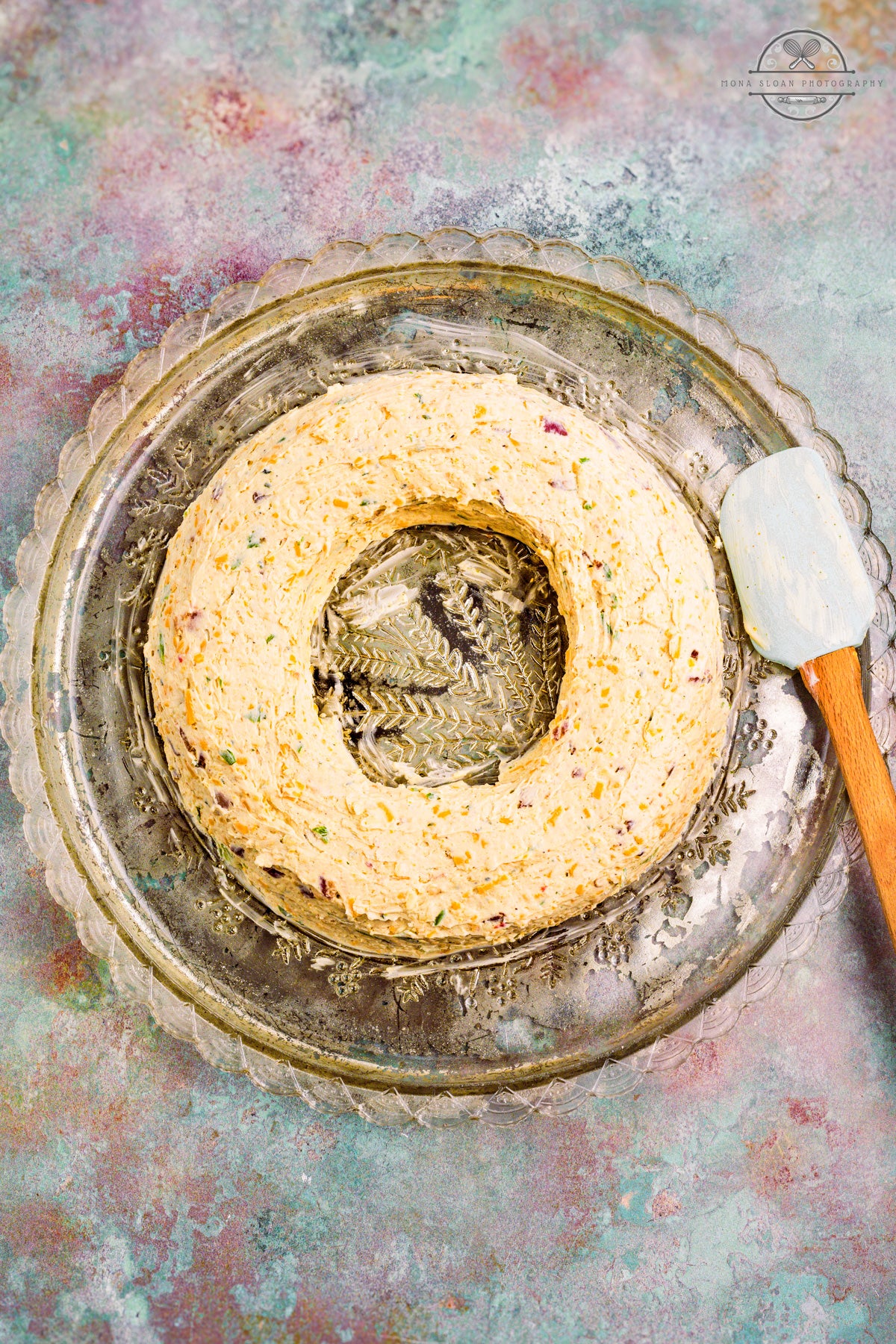 Bacon Cheddar Cheeseball Wreath