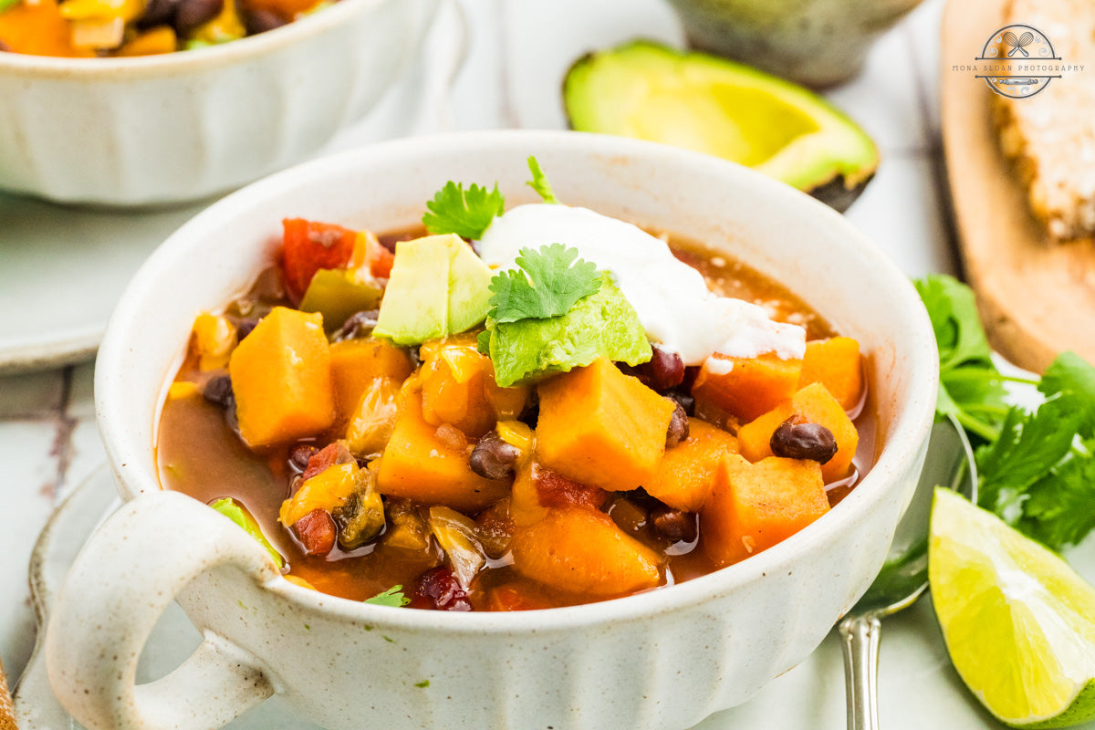 Crockpot Sweet Potato Chili (Vegetarian Chili)