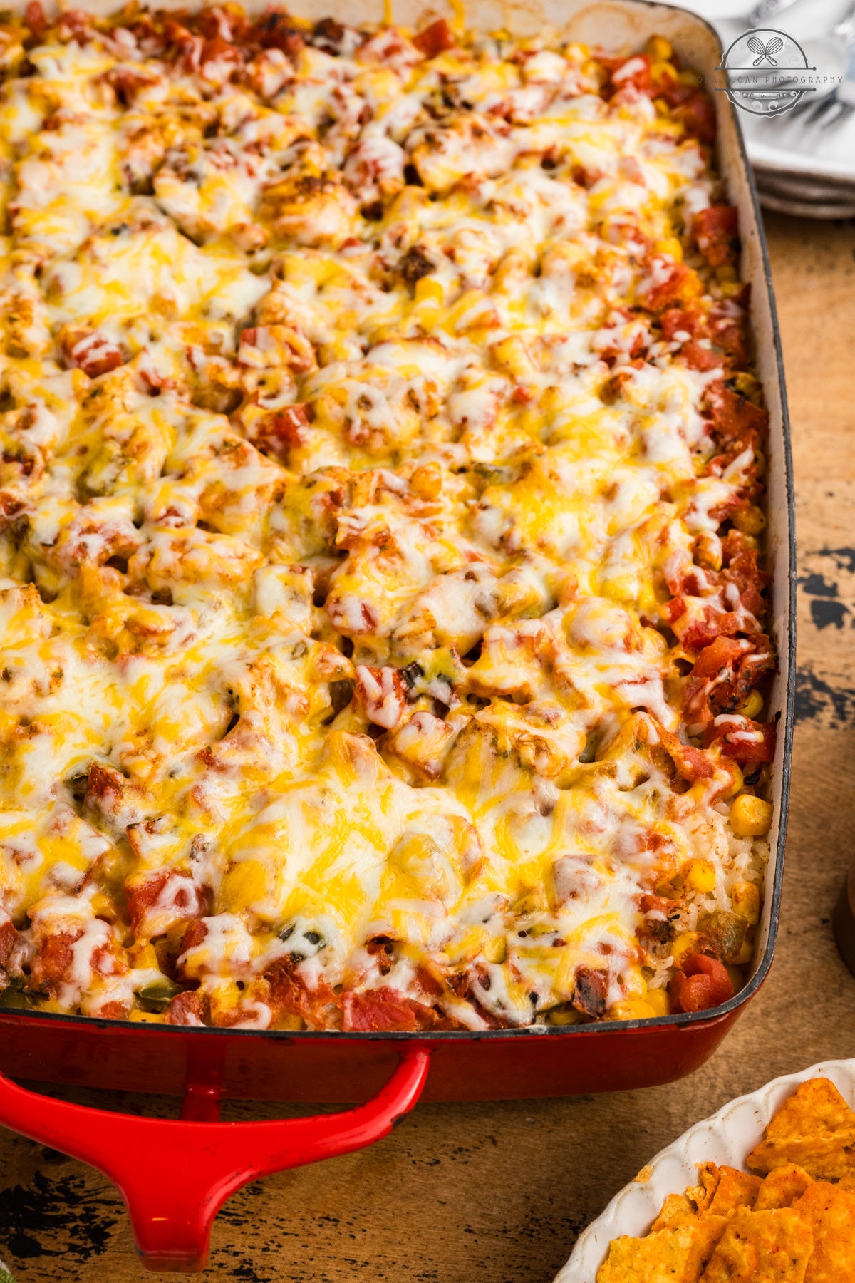 Fiesta Chicken Casserole (One Pan or Dump and Bake)