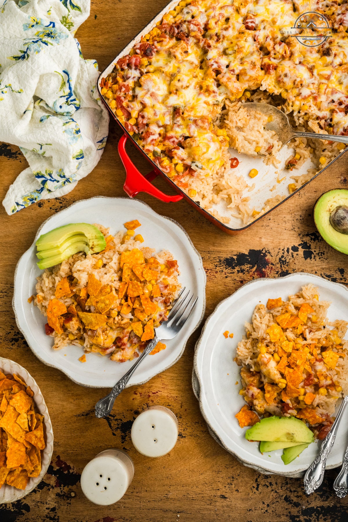 Fiesta Chicken Casserole (One Pan or Dump and Bake)
