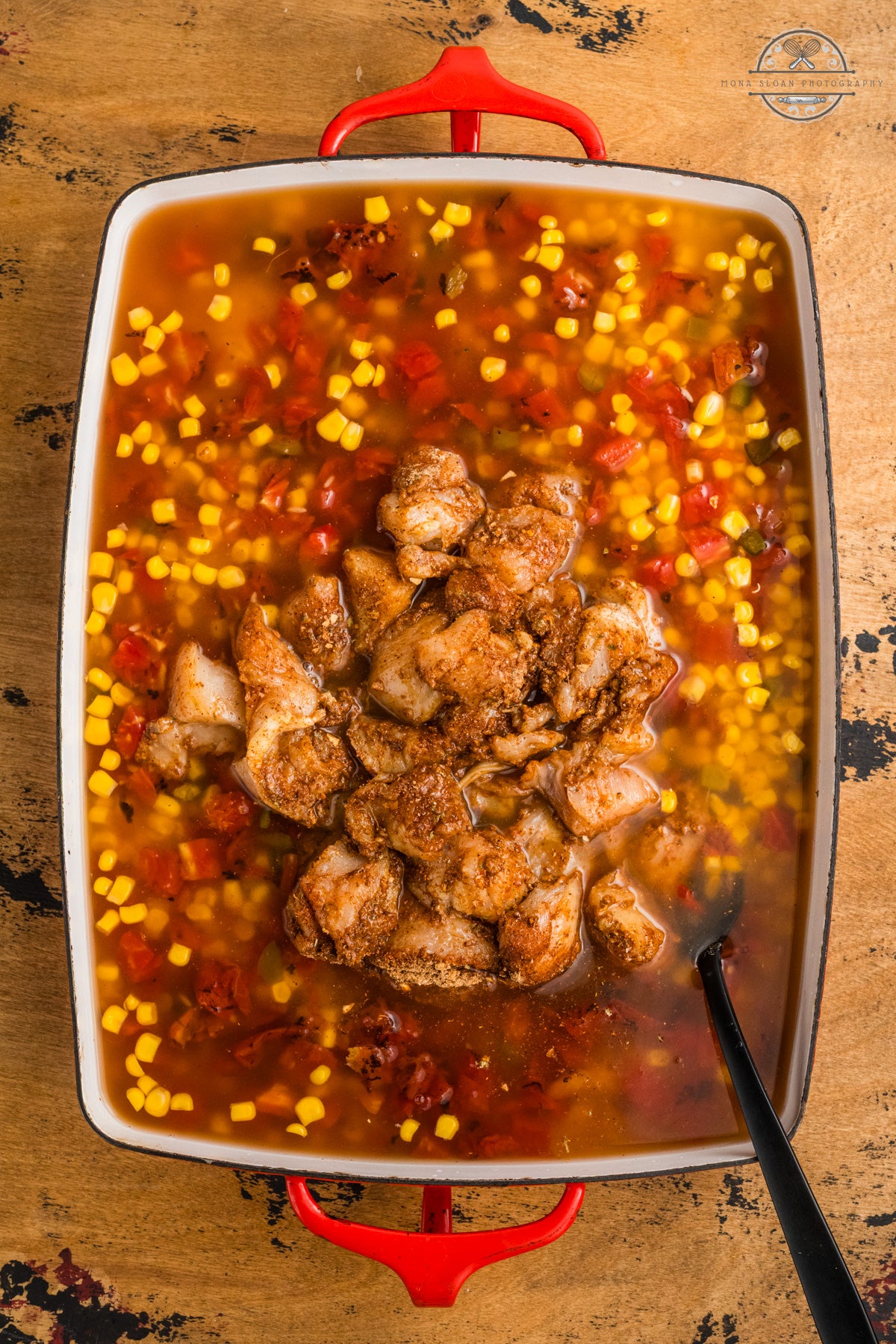 Fiesta Chicken Casserole (One Pan or Dump and Bake)