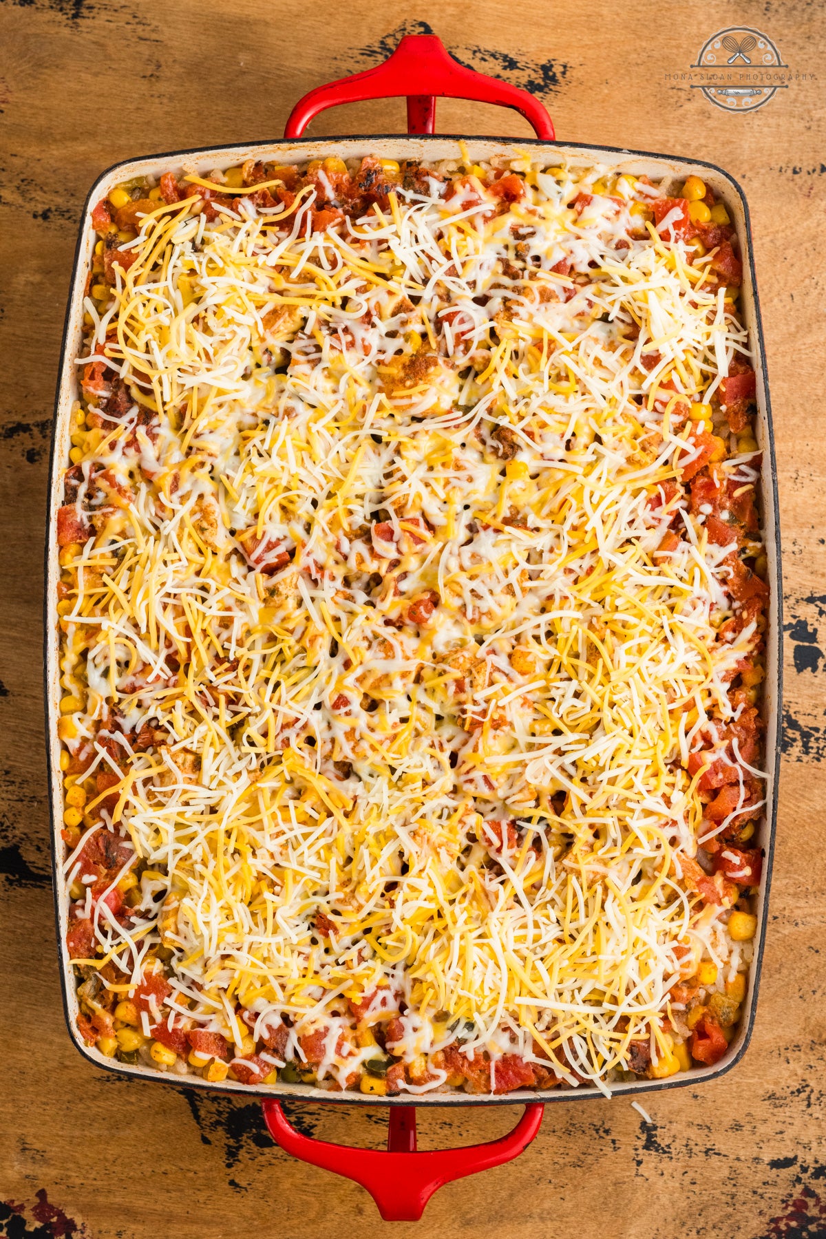 Fiesta Chicken Casserole (One Pan or Dump and Bake)