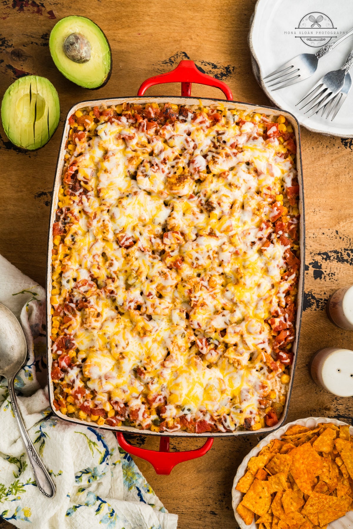 Fiesta Chicken Casserole (One Pan or Dump and Bake)