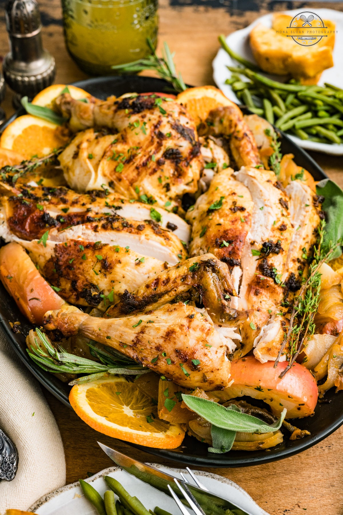 Apple Cider Herb Roasted Whole Chicken