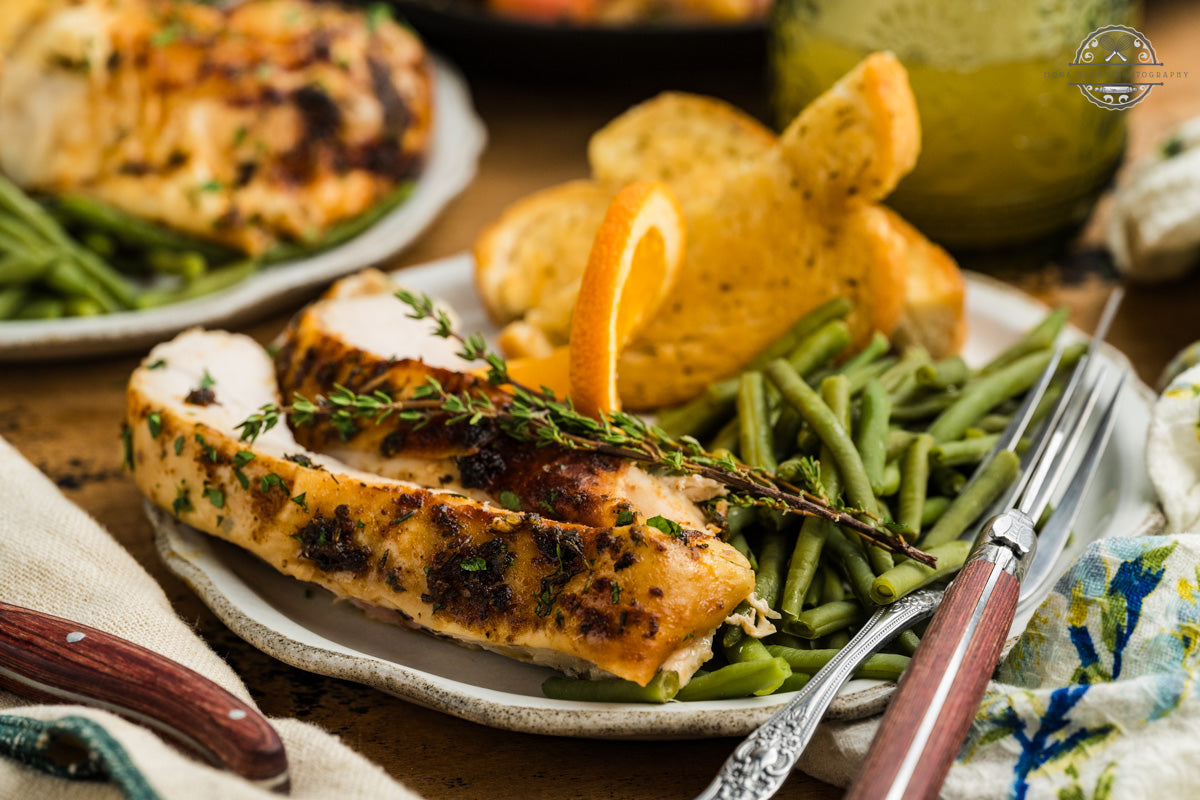 Apple Cider Herb Roasted Whole Chicken