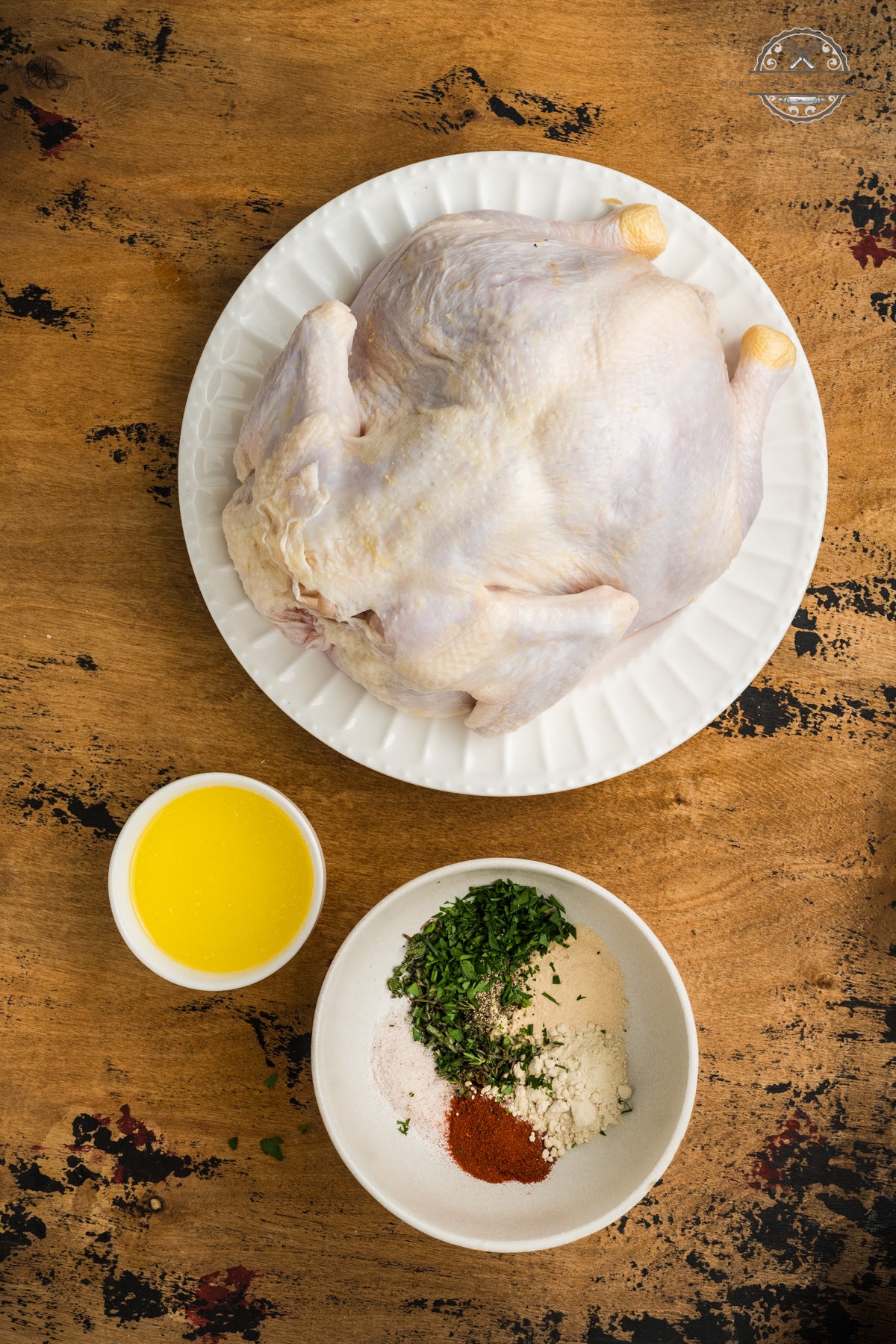 Apple Cider Herb Roasted Whole Chicken