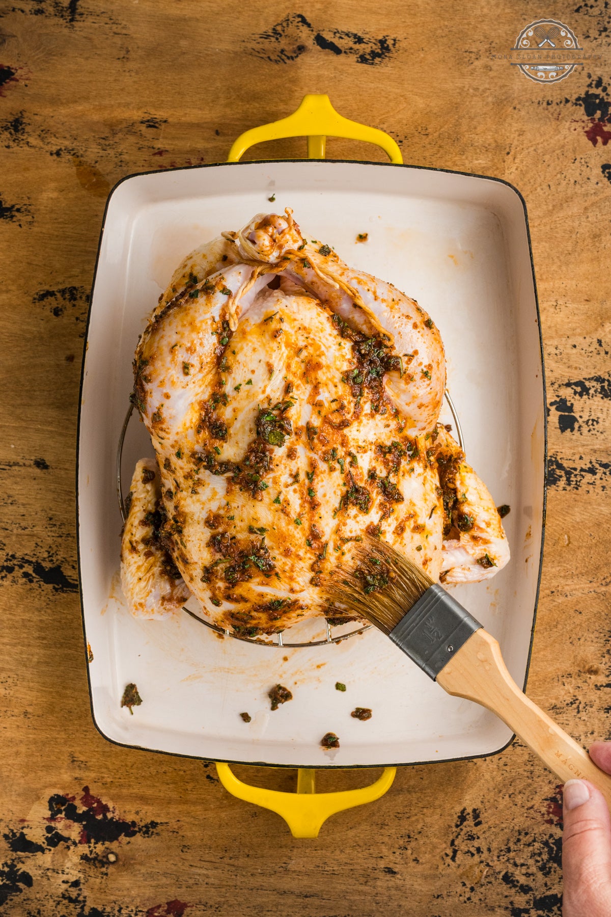 Apple Cider Herb Roasted Whole Chicken