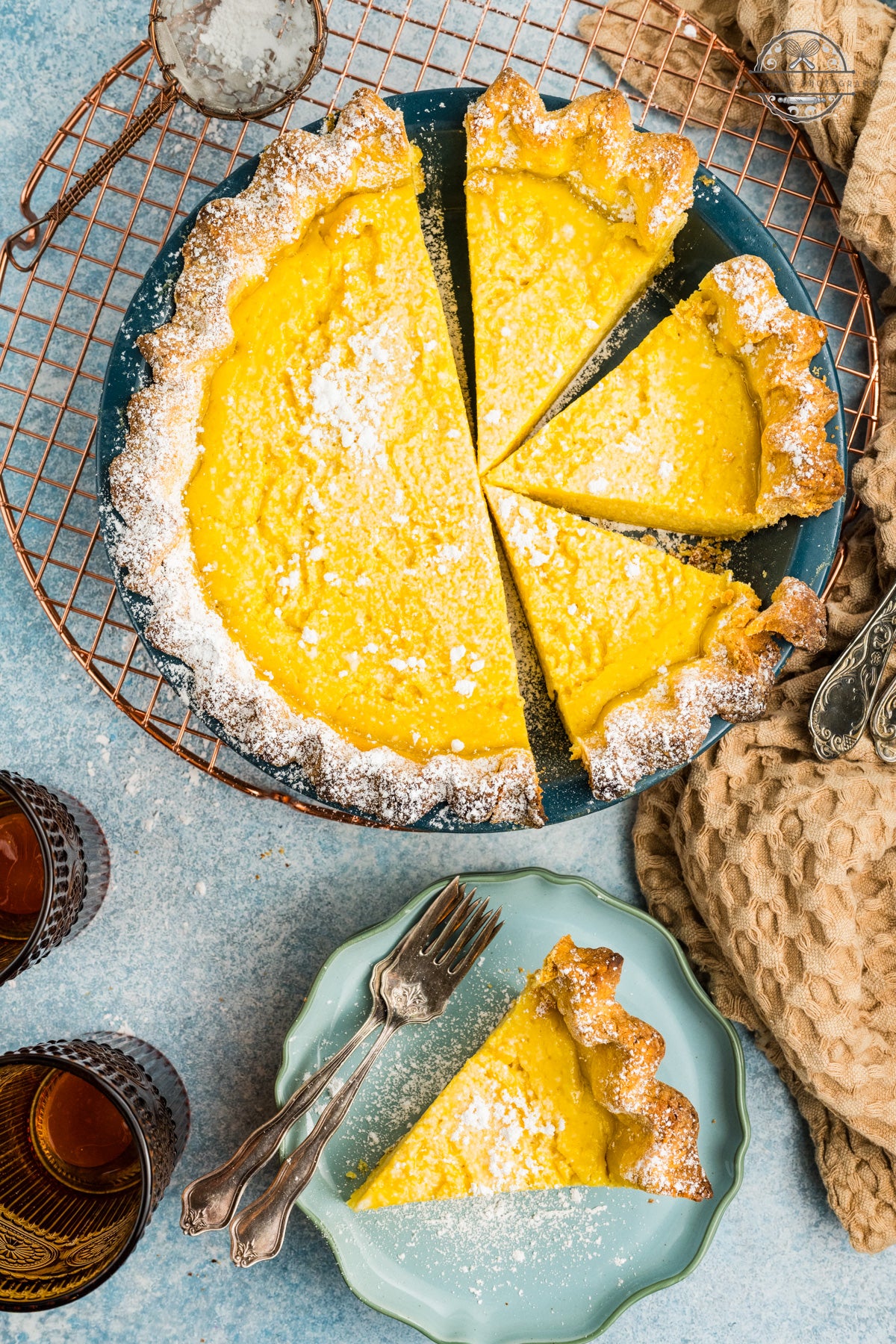 Italian Ricotta Pie (with Frolla Crust)