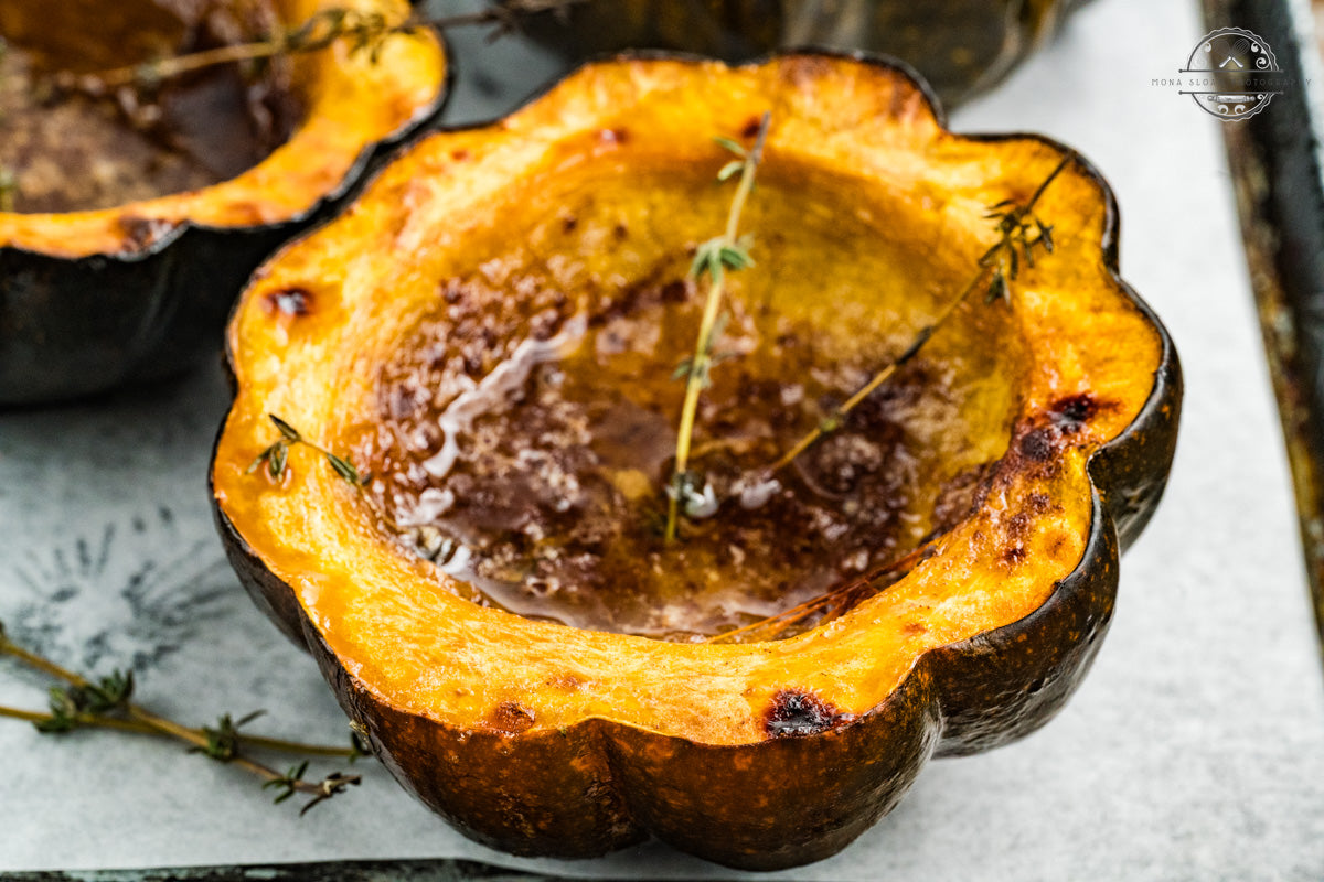 Maple Butter Roasted Acorn Squash