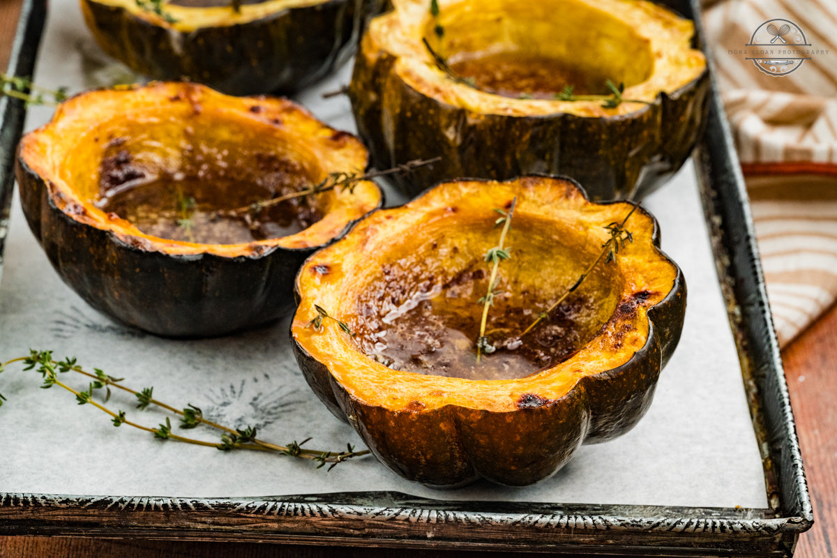 Maple Butter Roasted Acorn Squash