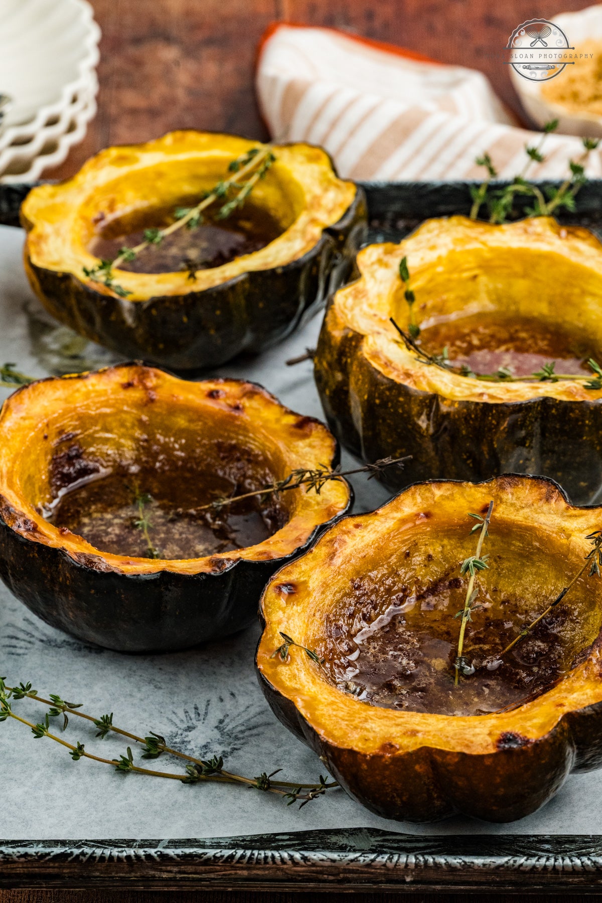 Maple Butter Roasted Acorn Squash