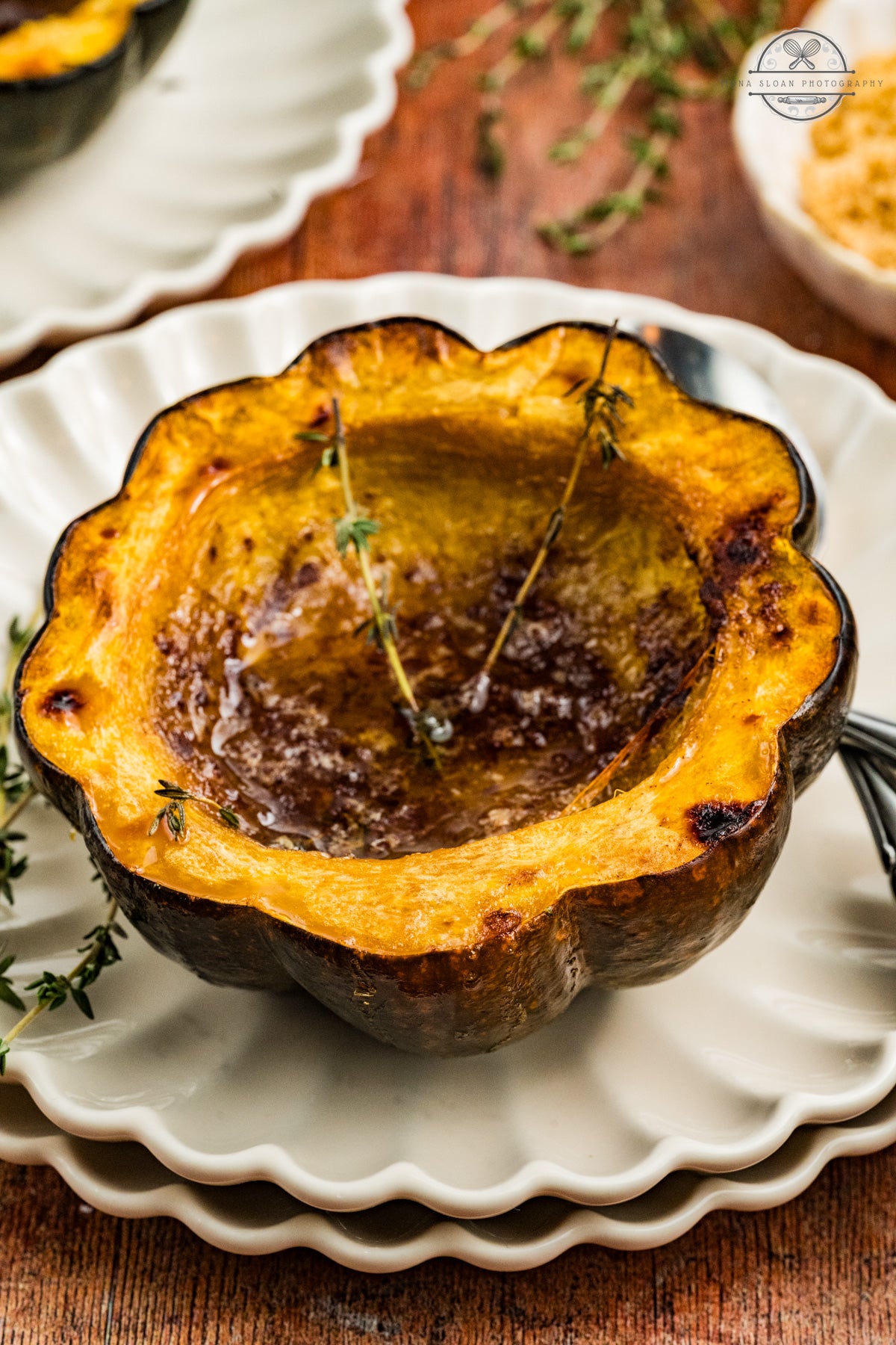 Maple Butter Roasted Acorn Squash