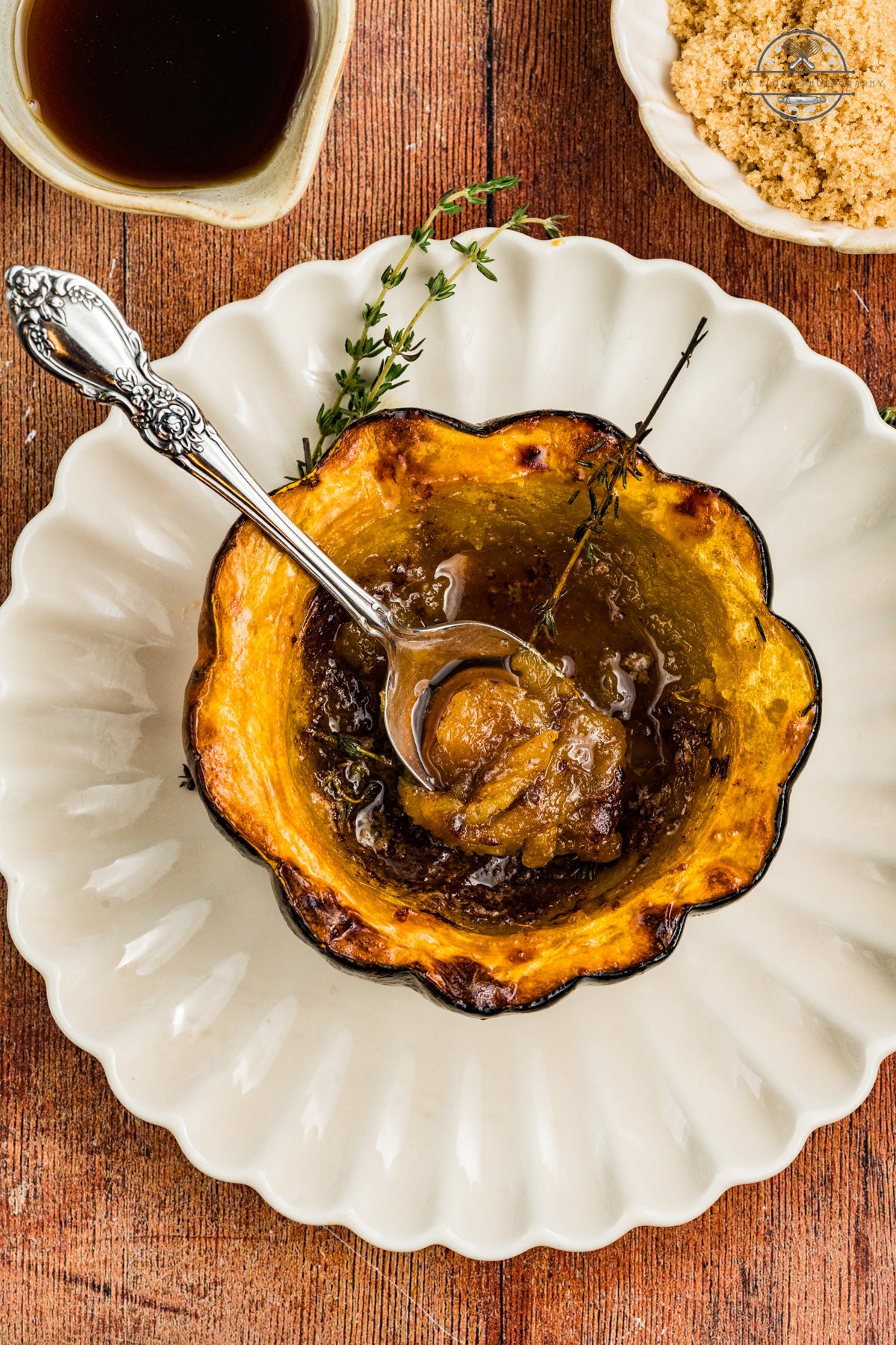 Maple Butter Roasted Acorn Squash