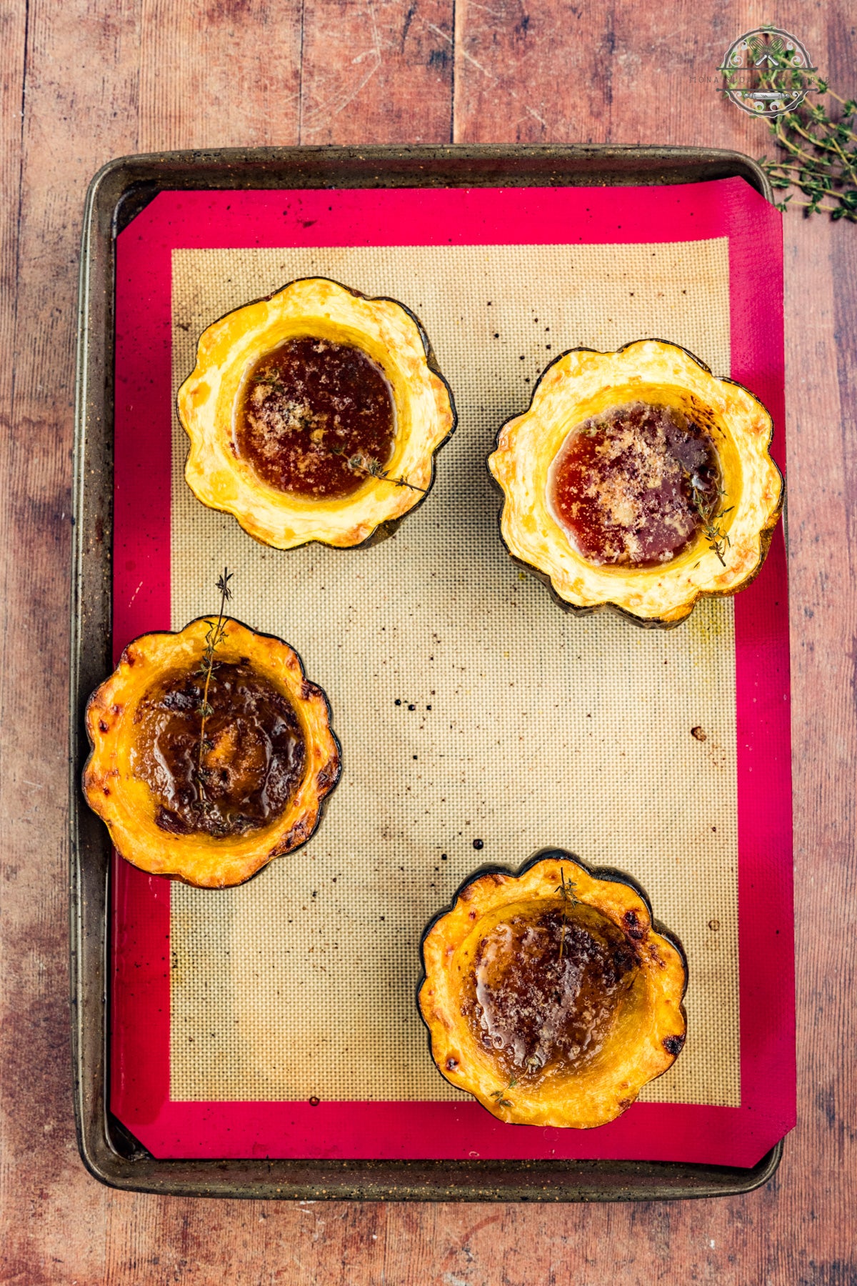 Maple Butter Roasted Acorn Squash