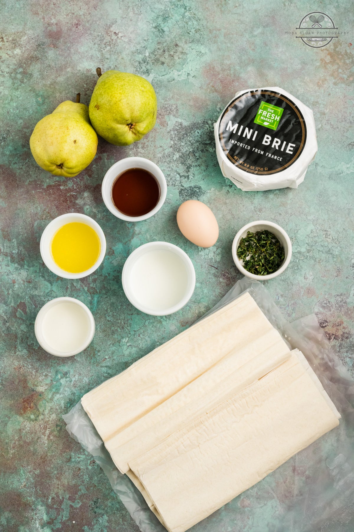 Pear And Brie Tart (With Phyllo Dough)