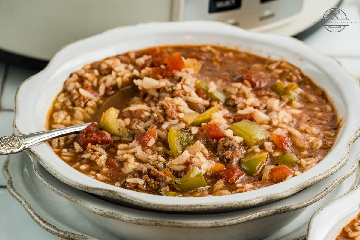 Crockpot Stuffed Pepper Soup
