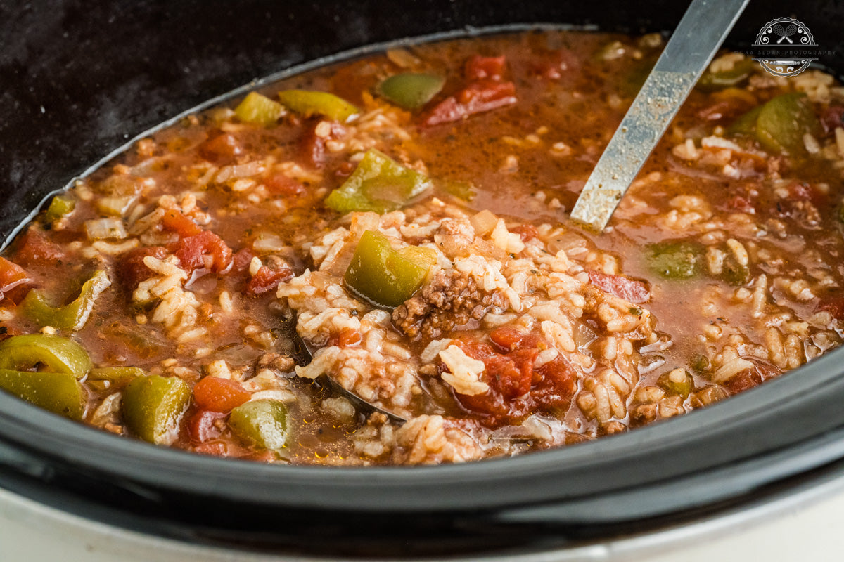 Crockpot Stuffed Pepper Soup