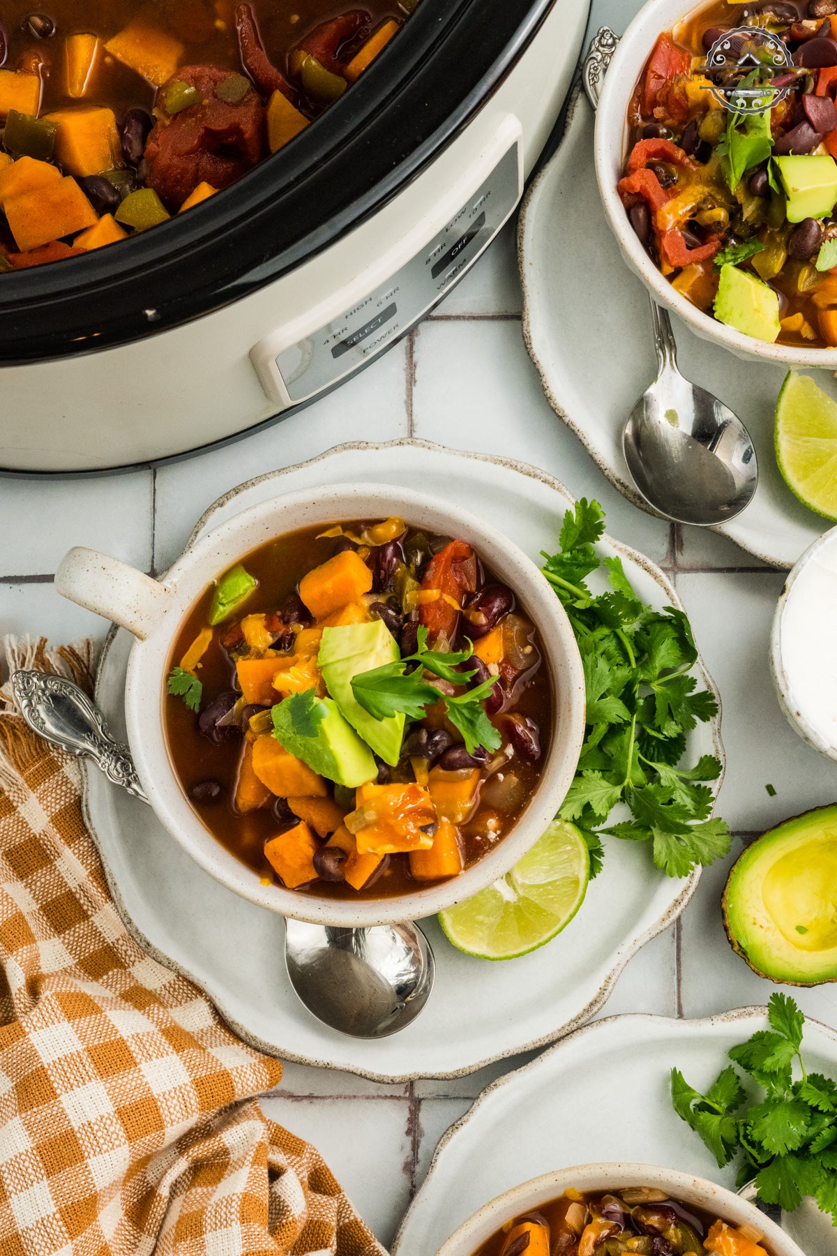 Crockpot Sweet Potato Chili (Vegetarian Chili)