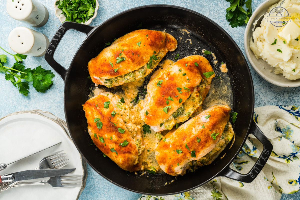 Broccoli and Cheese Stuffed Chicken