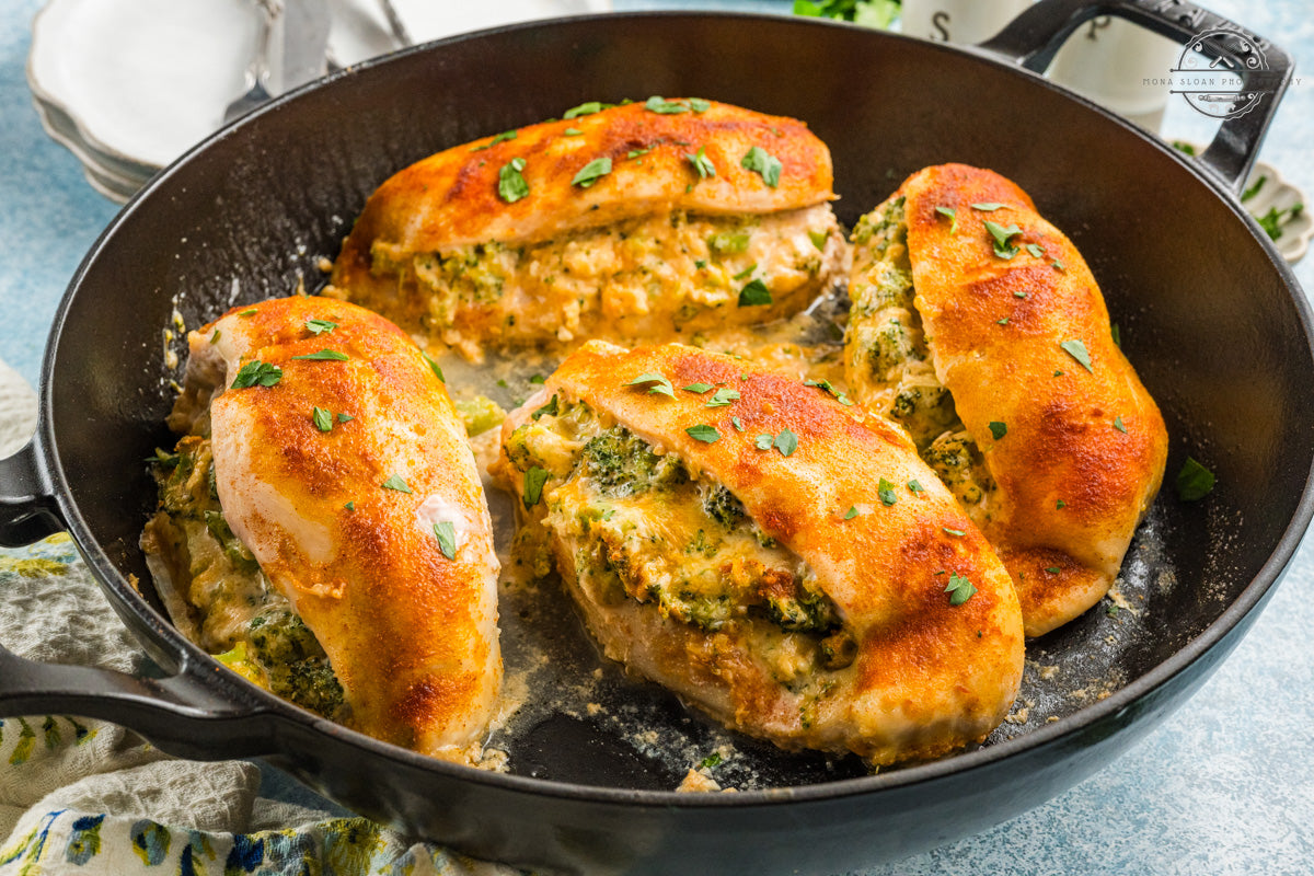 Broccoli and Cheese Stuffed Chicken