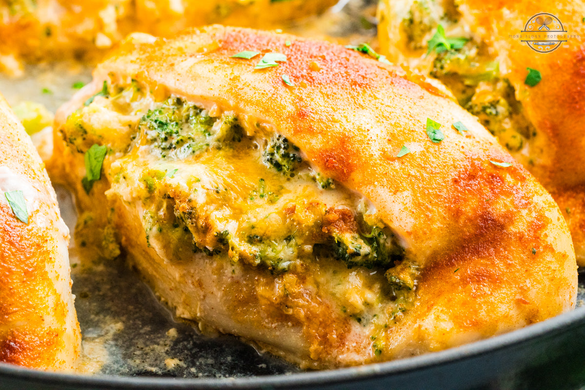 Broccoli and Cheese Stuffed Chicken