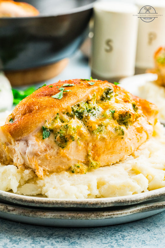 Broccoli and Cheese Stuffed Chicken