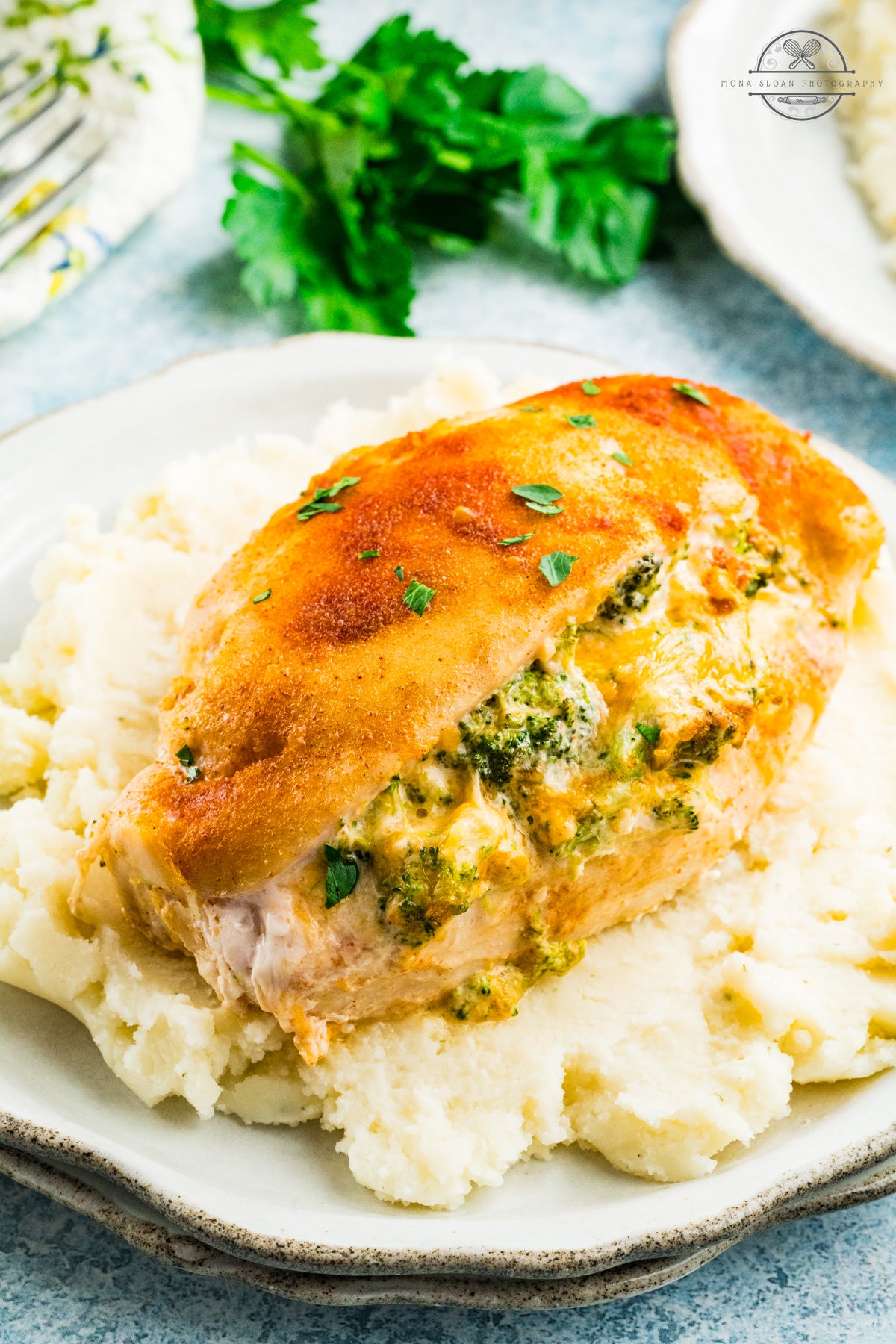 Broccoli and Cheese Stuffed Chicken
