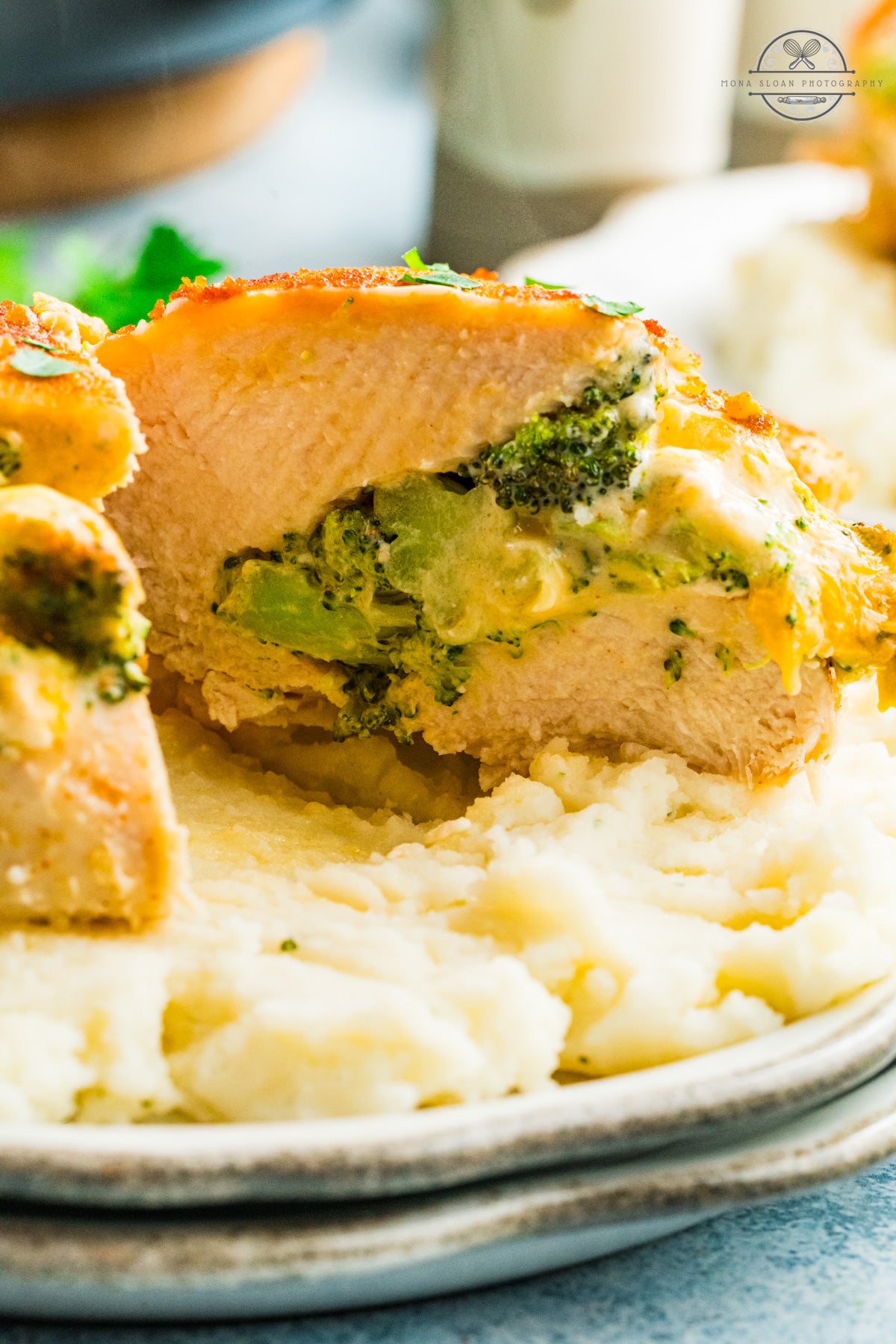 Broccoli and Cheese Stuffed Chicken