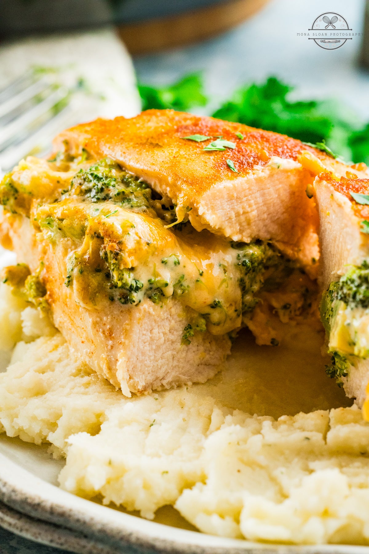 Broccoli and Cheese Stuffed Chicken