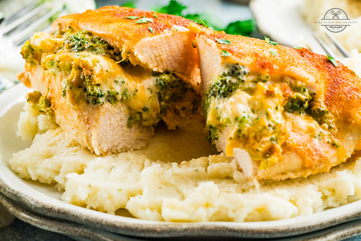 Broccoli and Cheese Stuffed Chicken