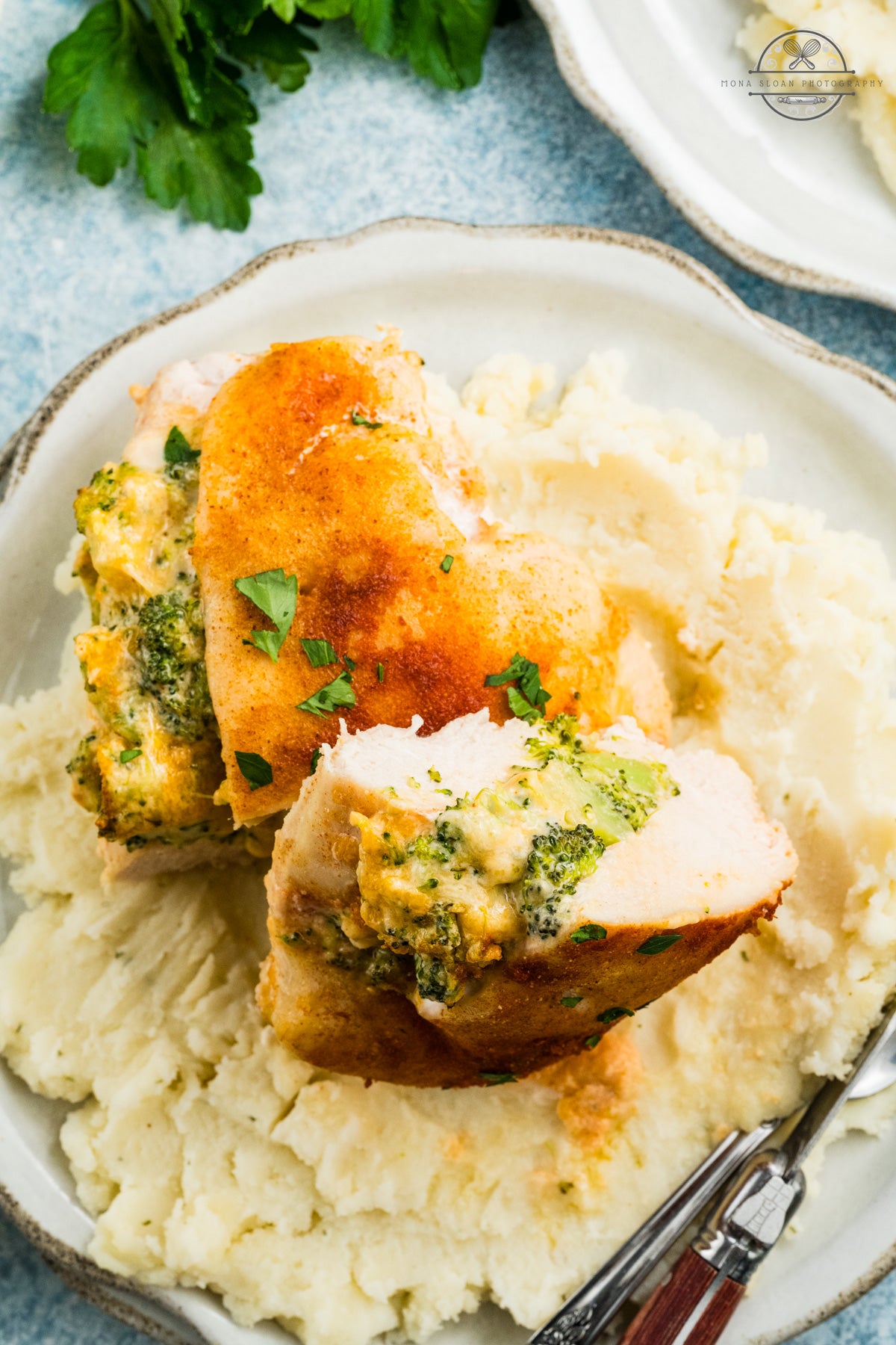 Broccoli and Cheese Stuffed Chicken