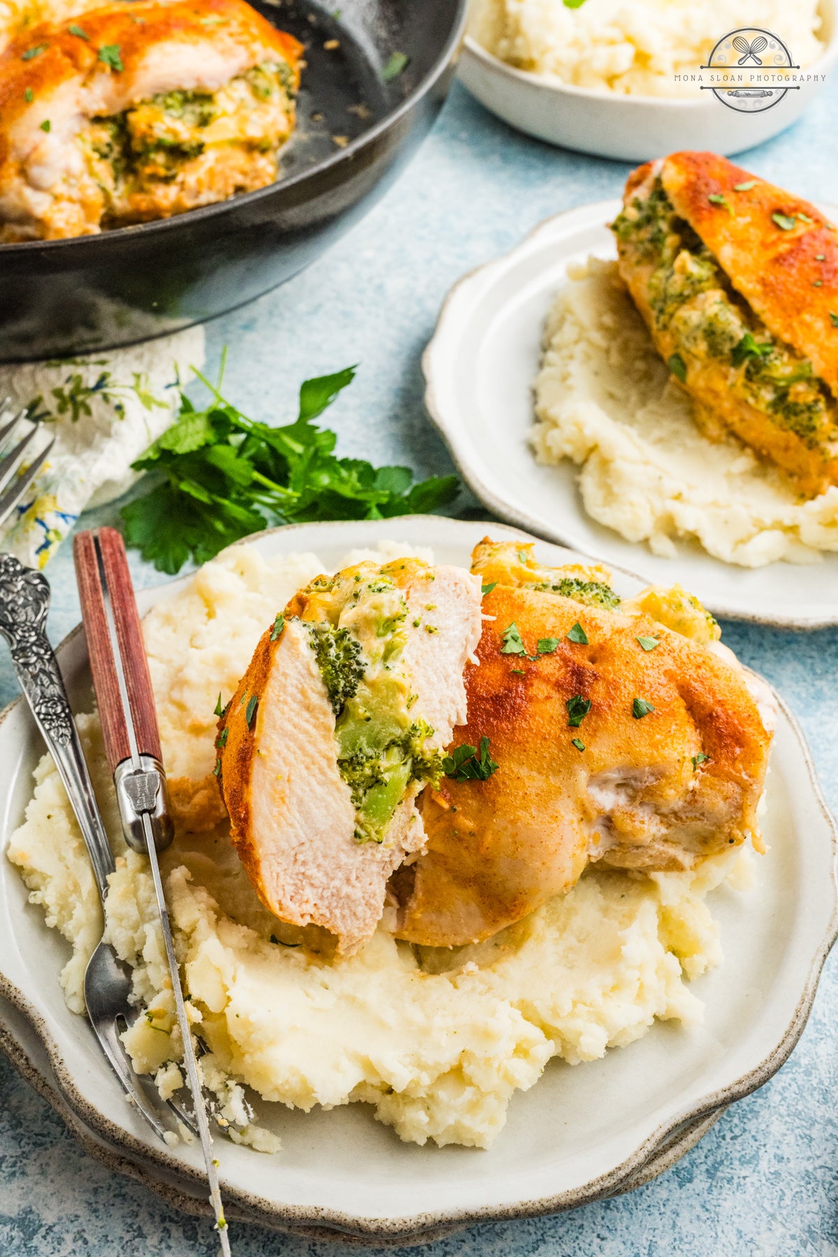 Broccoli and Cheese Stuffed Chicken