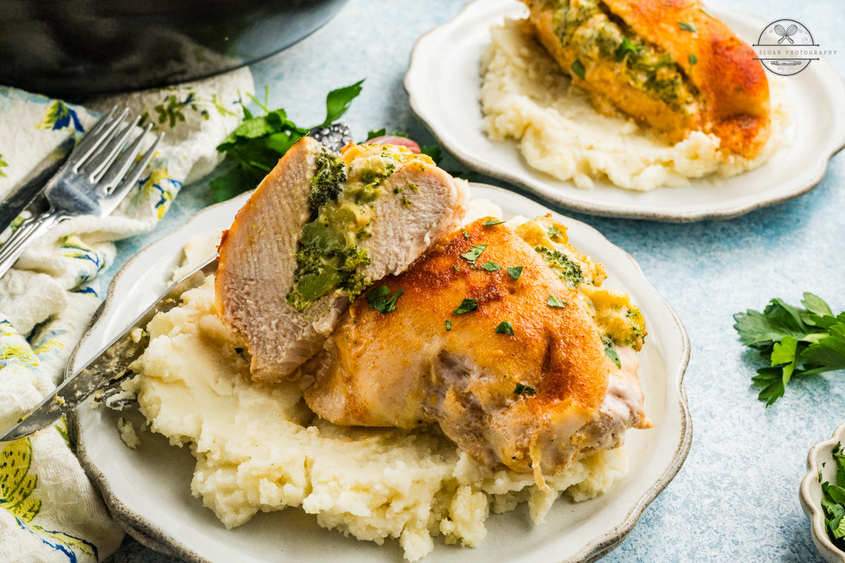 Broccoli and Cheese Stuffed Chicken