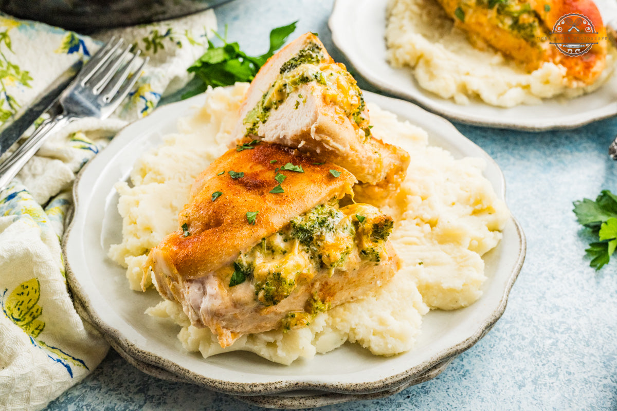 Broccoli and Cheese Stuffed Chicken