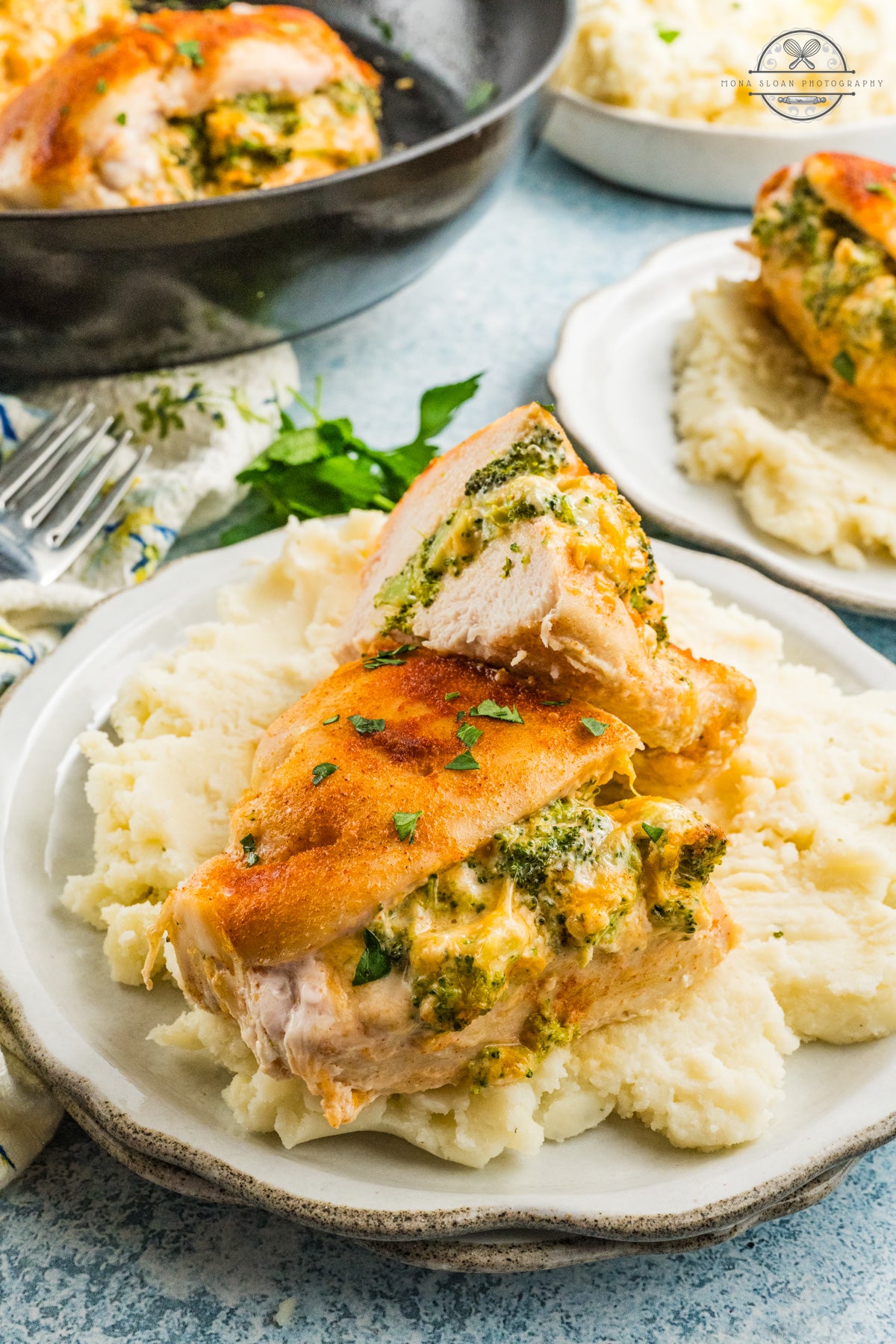 Broccoli and Cheese Stuffed Chicken