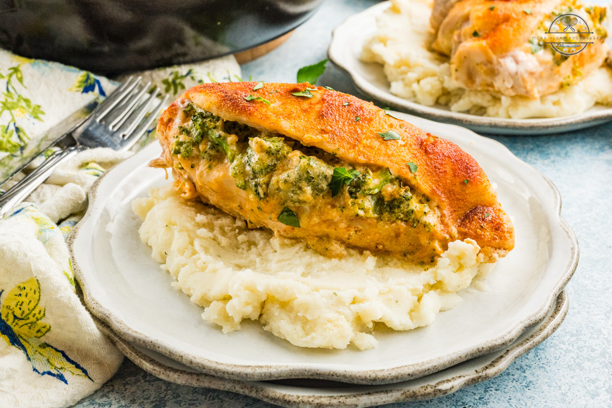 Broccoli and Cheese Stuffed Chicken