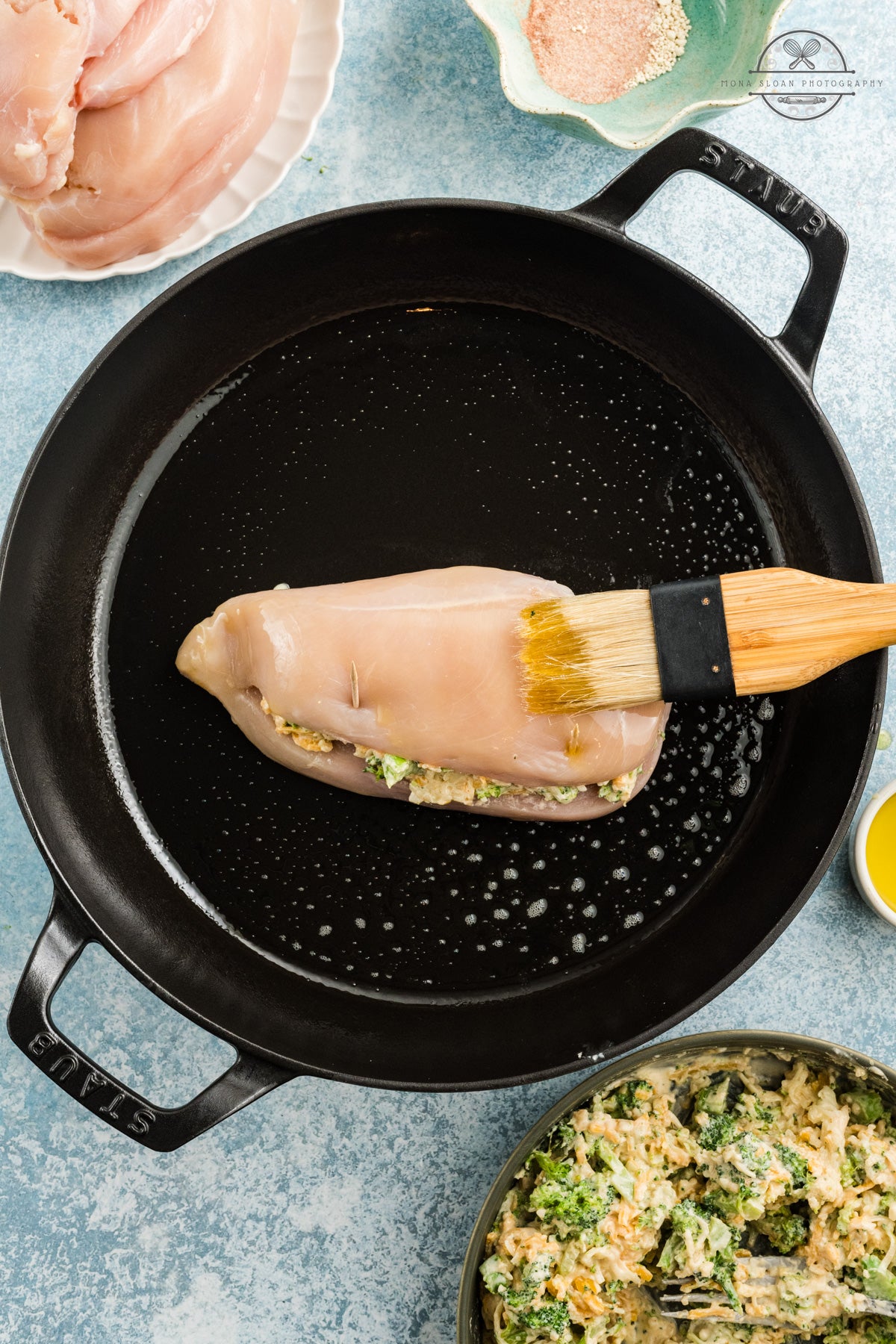 Broccoli and Cheese Stuffed Chicken