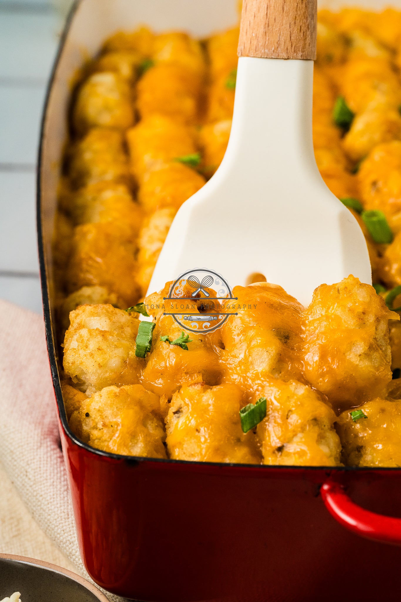 Buffalo Chicken Tater Tot Casserole