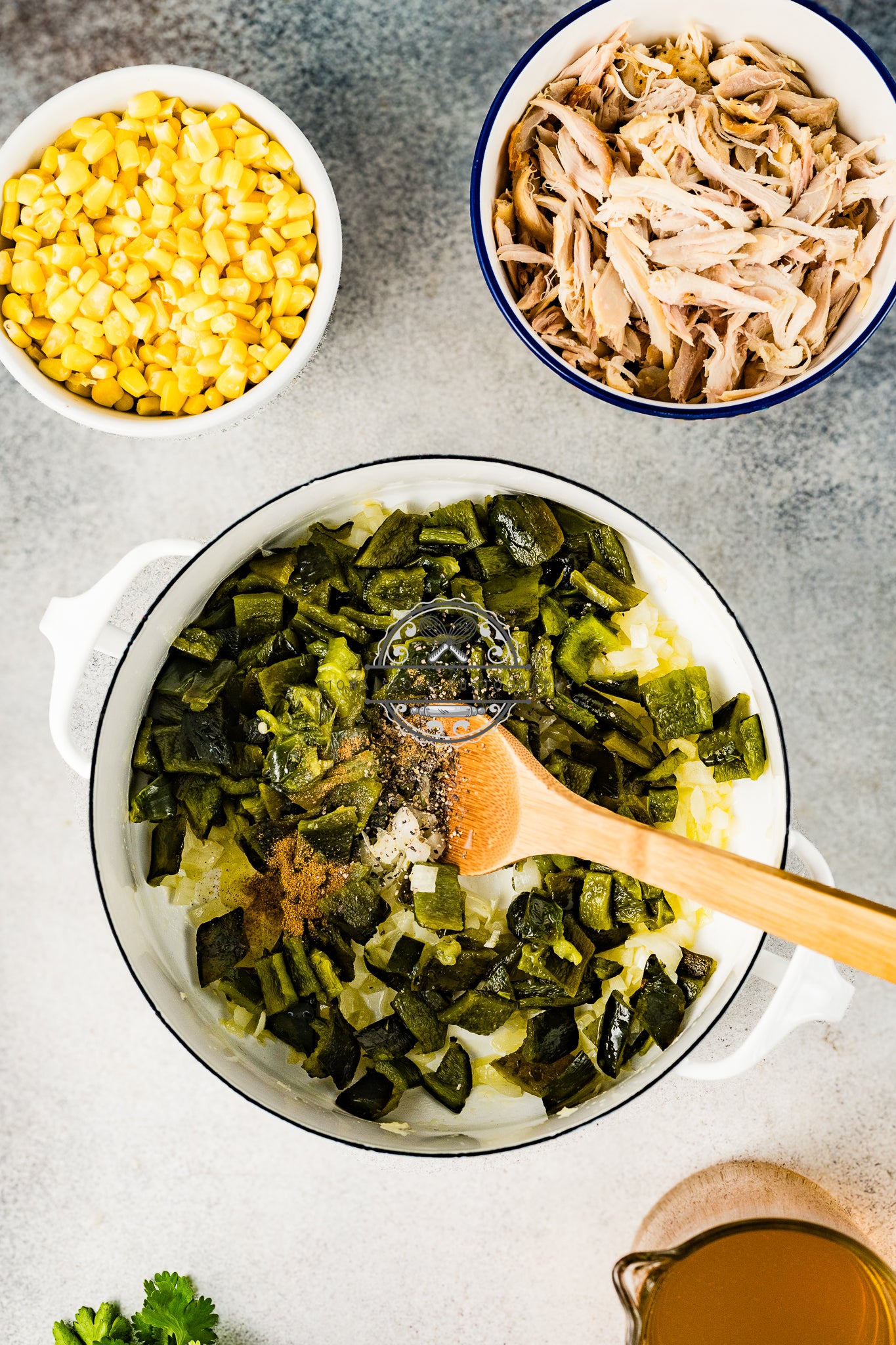 Poblano Chicken Soup