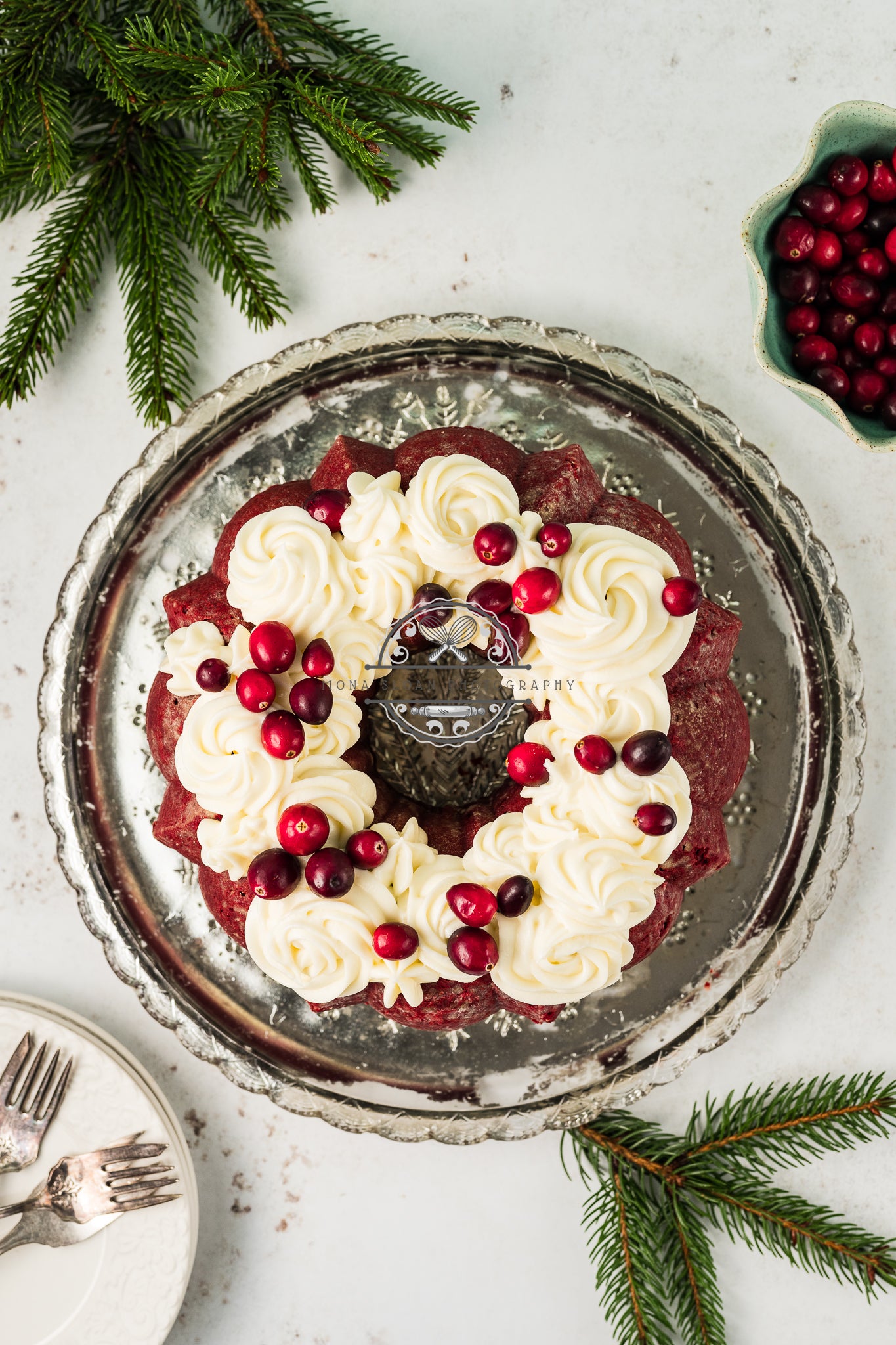 Red Velvet Christmas Bundt Cake