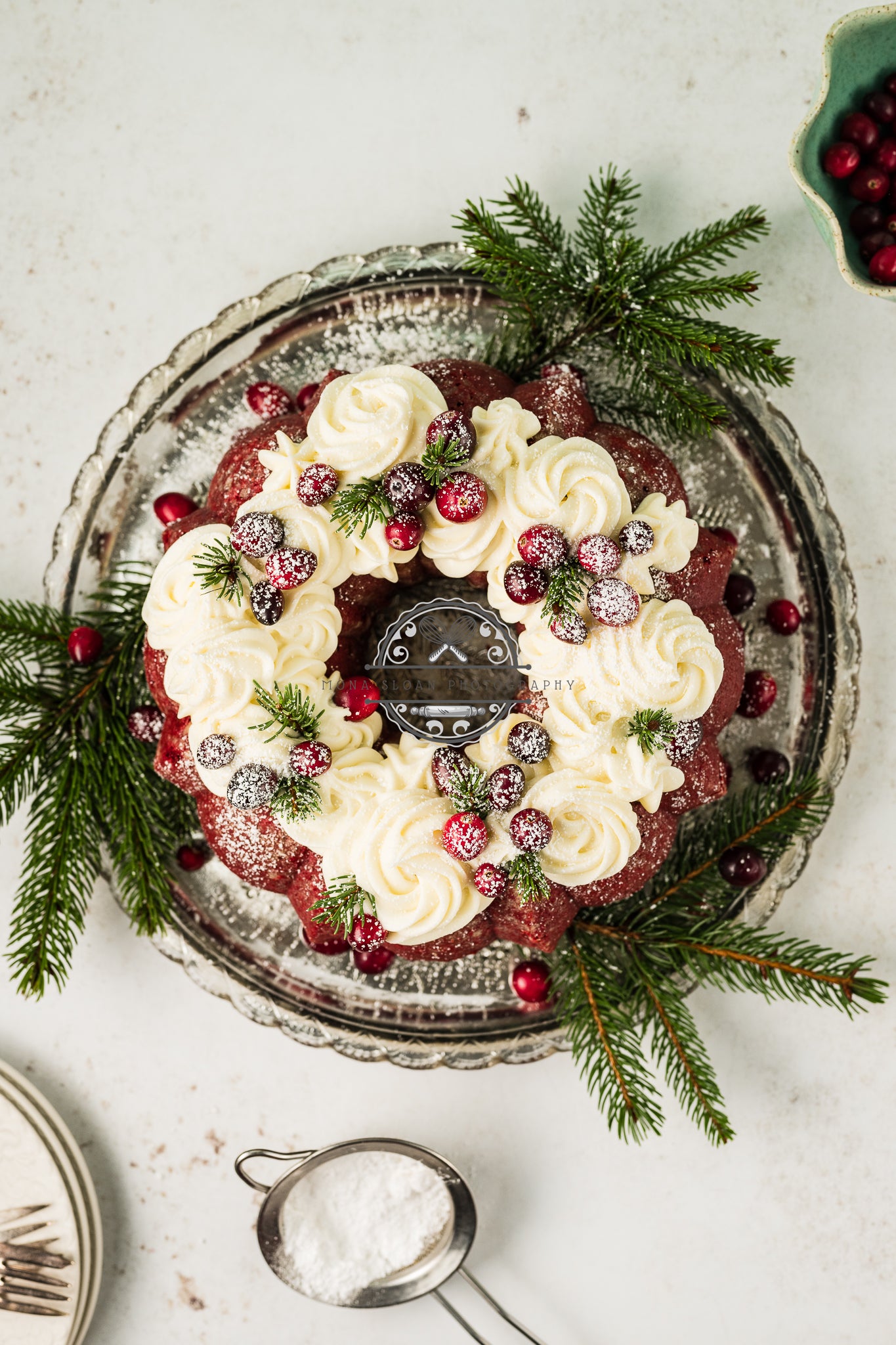 Red Velvet Christmas Bundt Cake