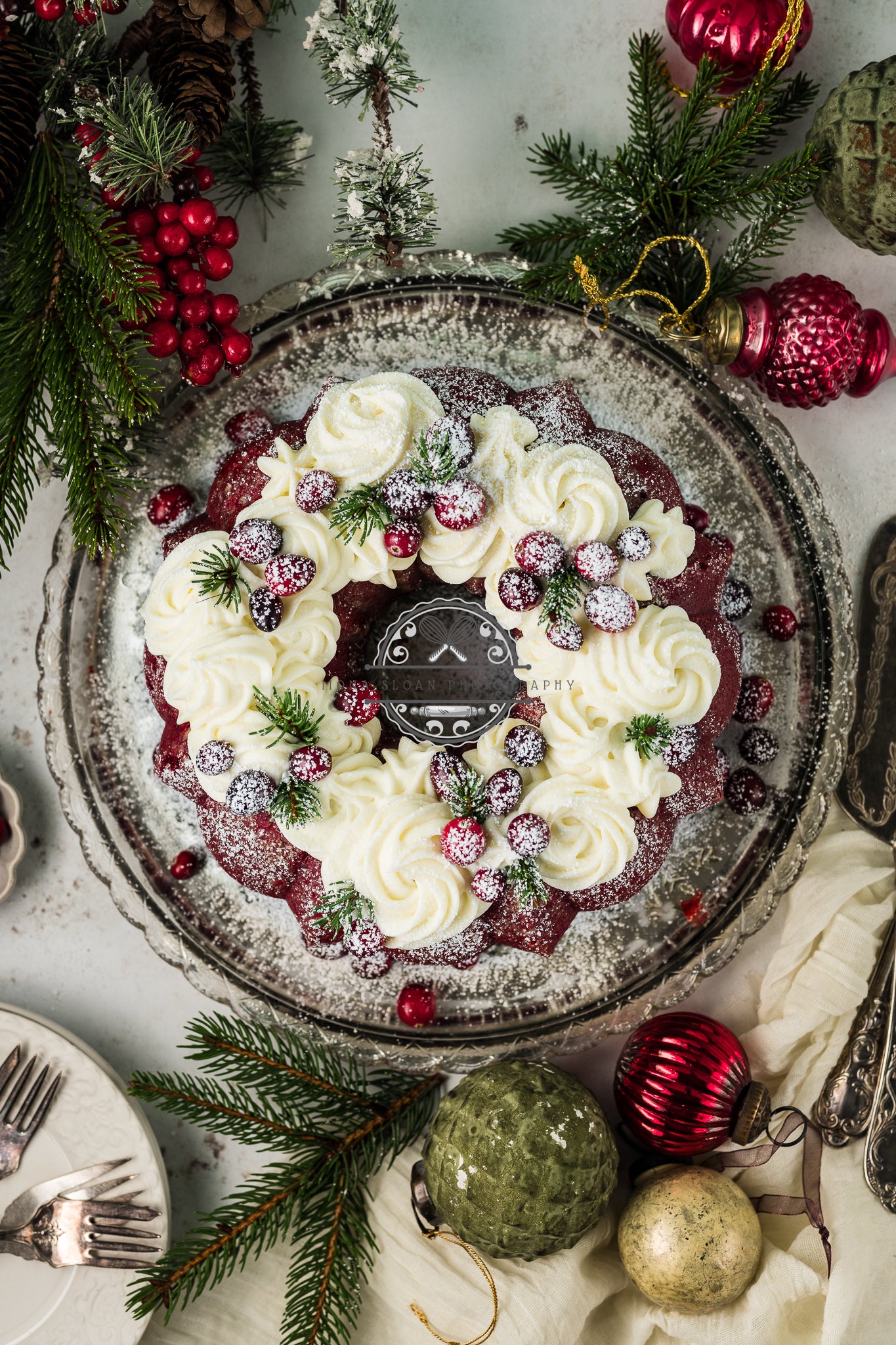 Red Velvet Christmas Bundt Cake