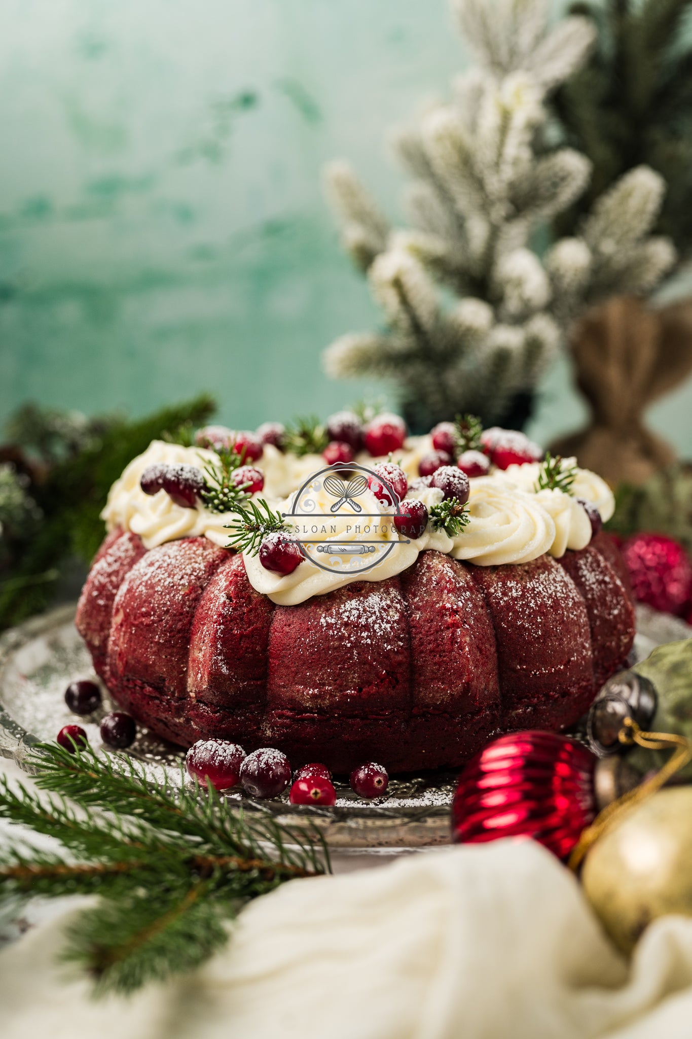 Red Velvet Christmas Bundt Cake