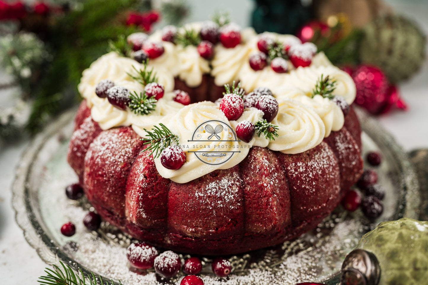 Red Velvet Christmas Bundt Cake