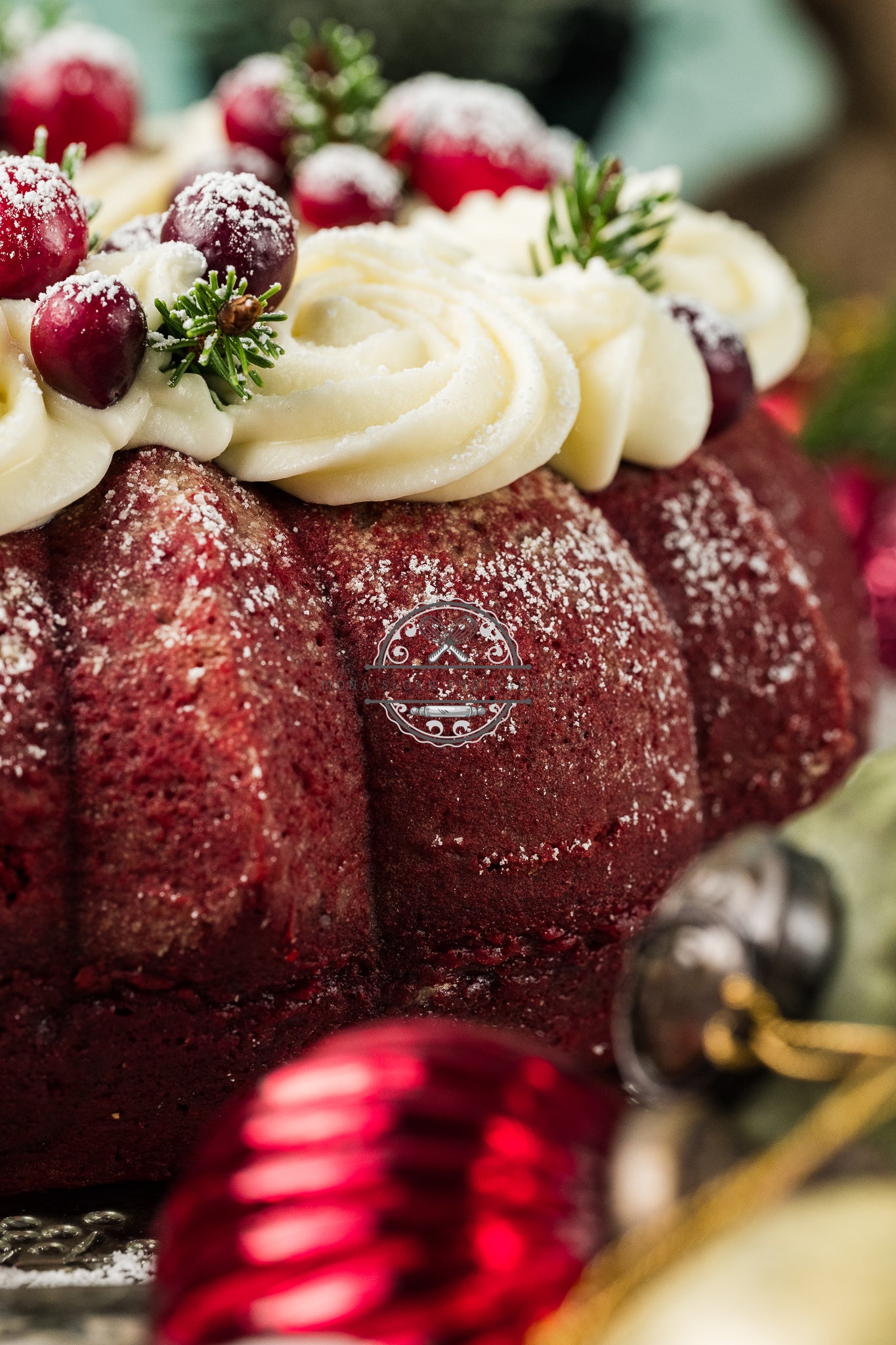 Red Velvet Christmas Bundt Cake