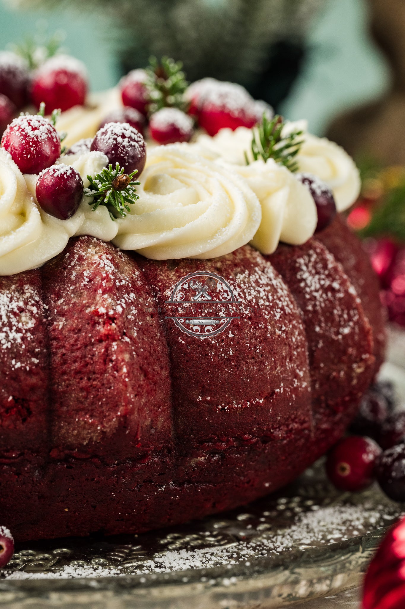 Red Velvet Christmas Bundt Cake