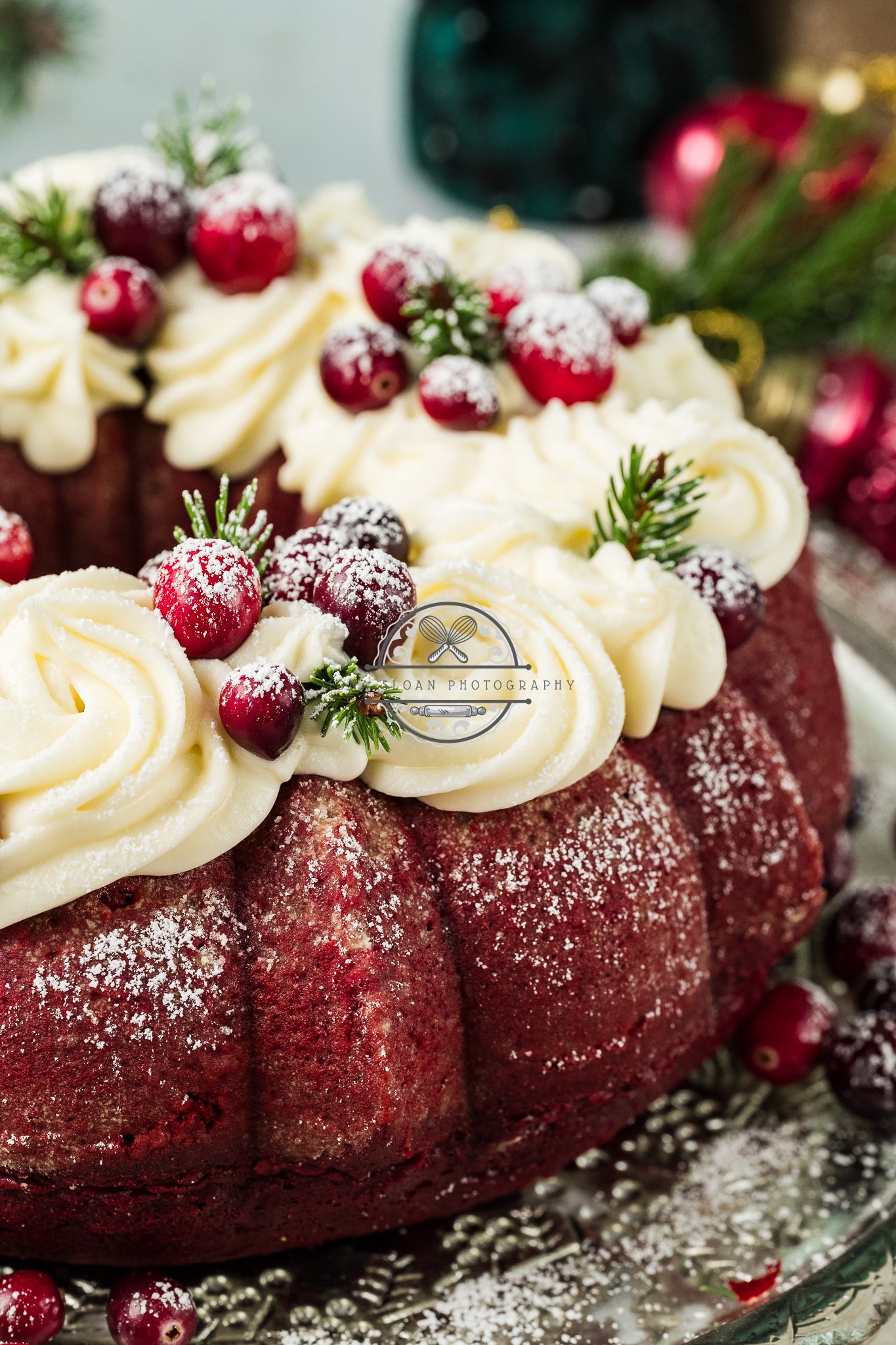 Red Velvet Christmas Bundt Cake