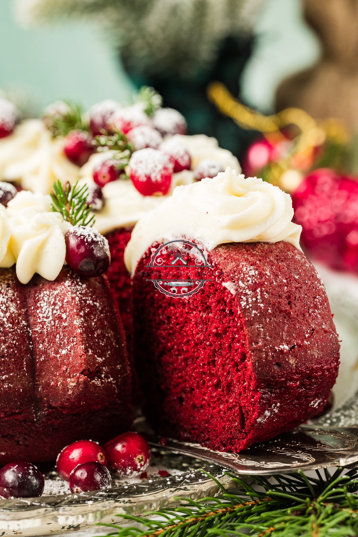 Red Velvet Christmas Bundt Cake