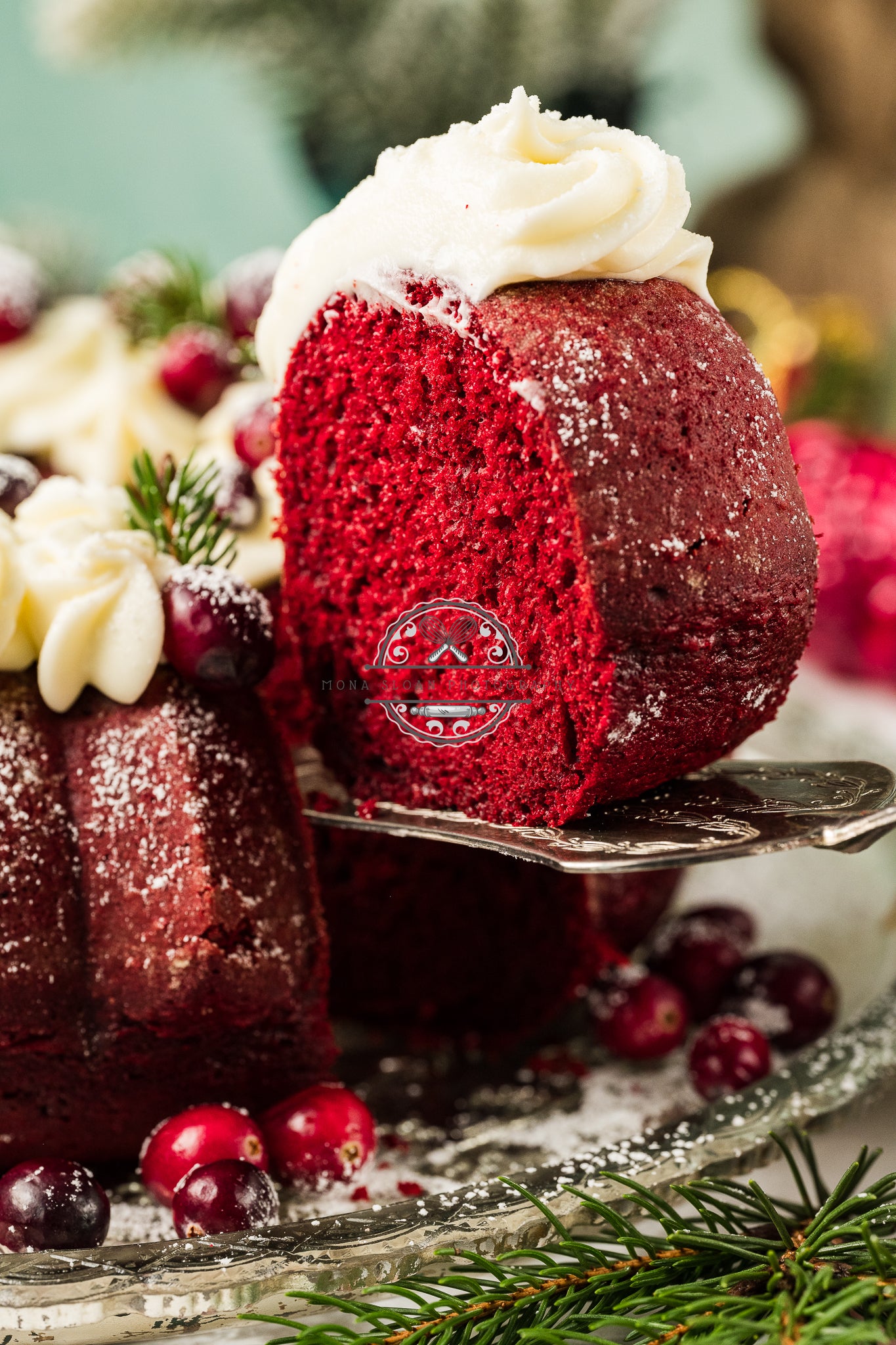 Red Velvet Christmas Bundt Cake